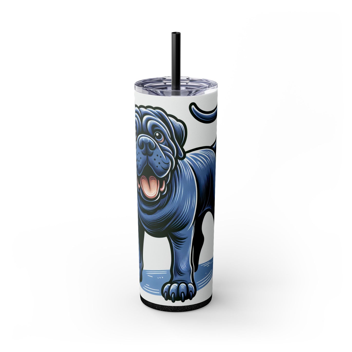 Neapolitan Mastiff Tumbler with Straw, 20oz