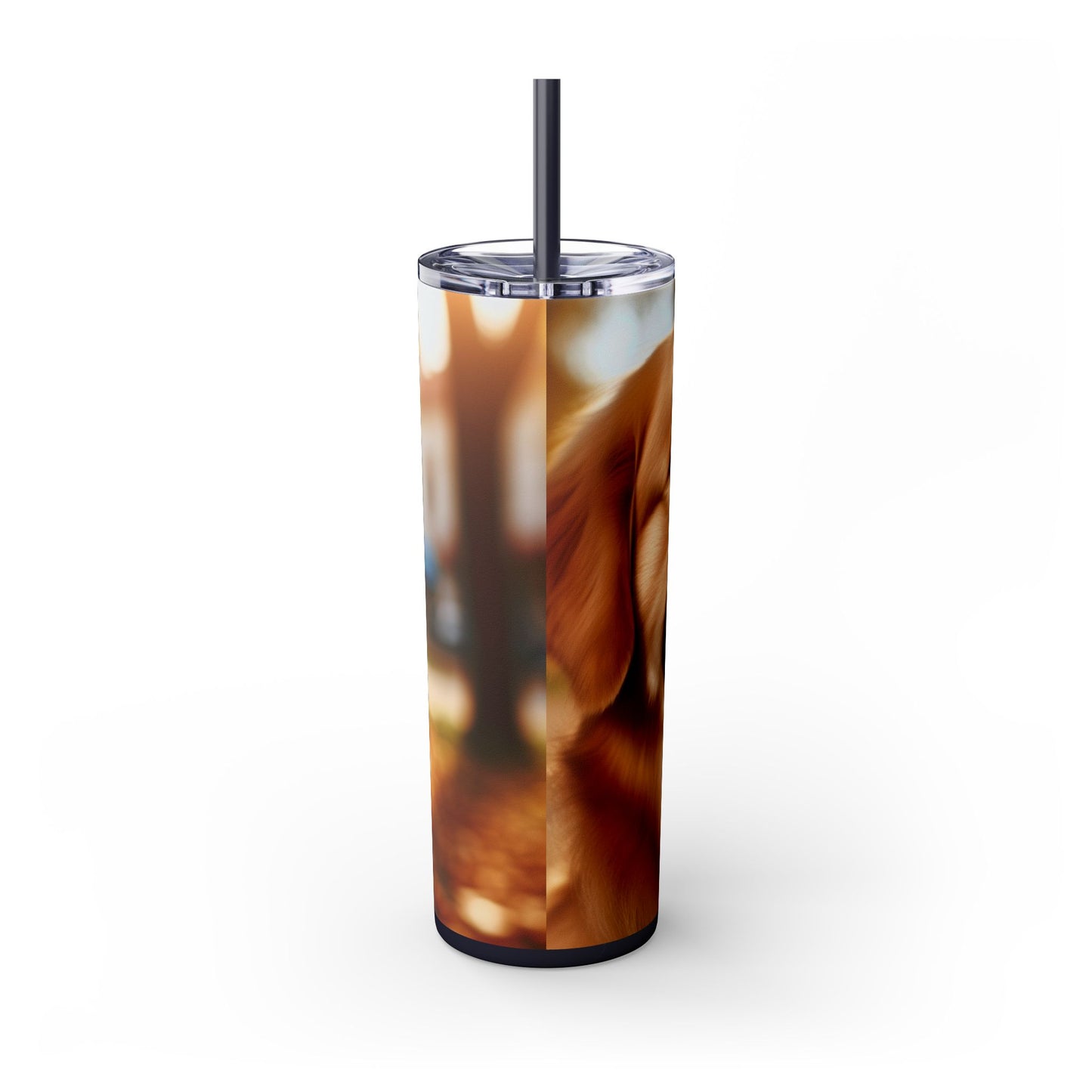 Golden Retriever Tumbler with Straw, 20oz