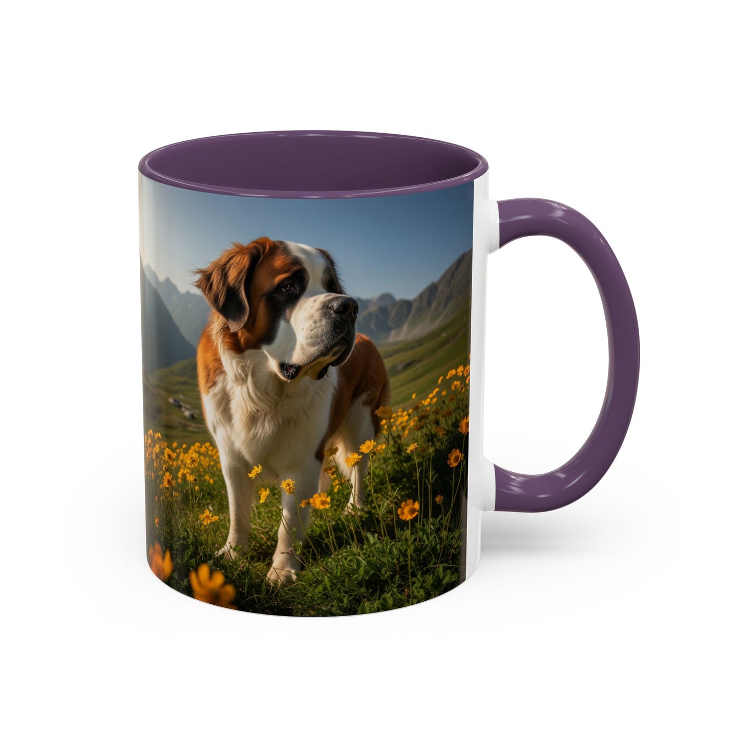 Saint Bernard Accent Coffee Mug - Perfect Gift for Dog Lovers