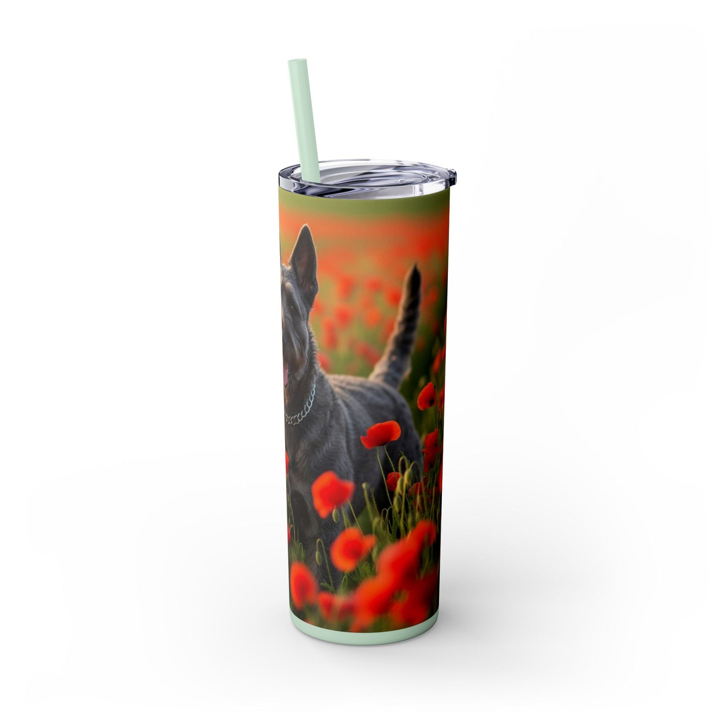 Bouvier des Ardennes Tumbler with Straw, 20oz