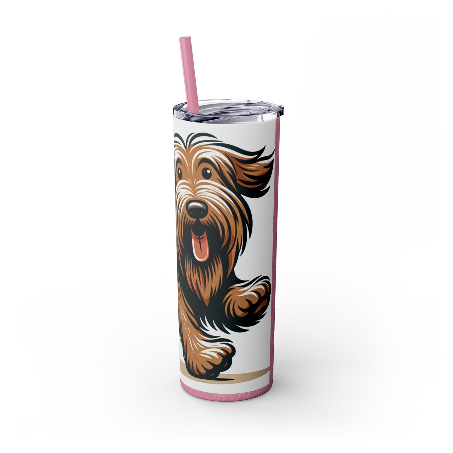 Otterhound Skinny Tumbler with Straw, 20oz