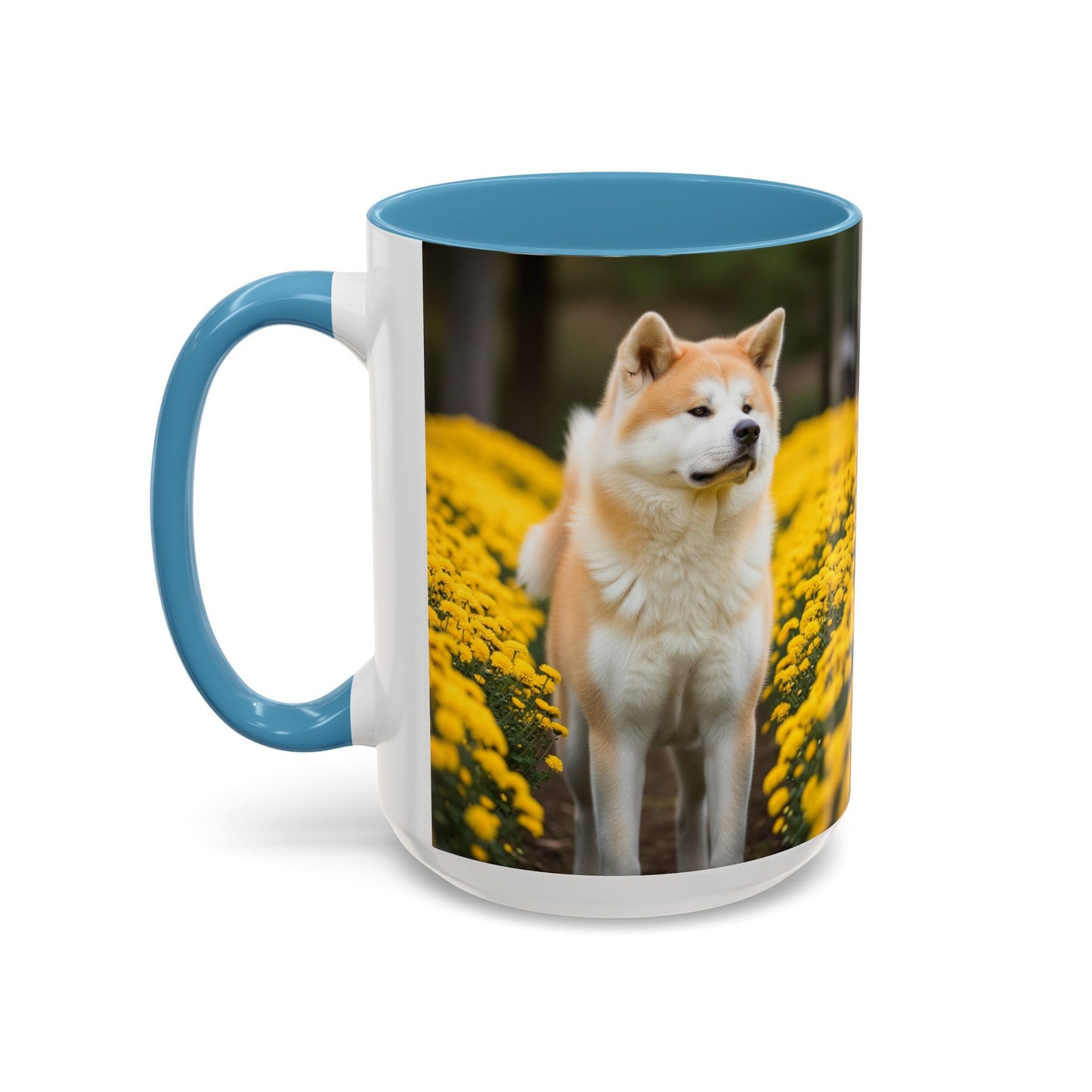 Japanese Akitainu Accent Coffee Mug - Perfect Gift for Dog Lovers