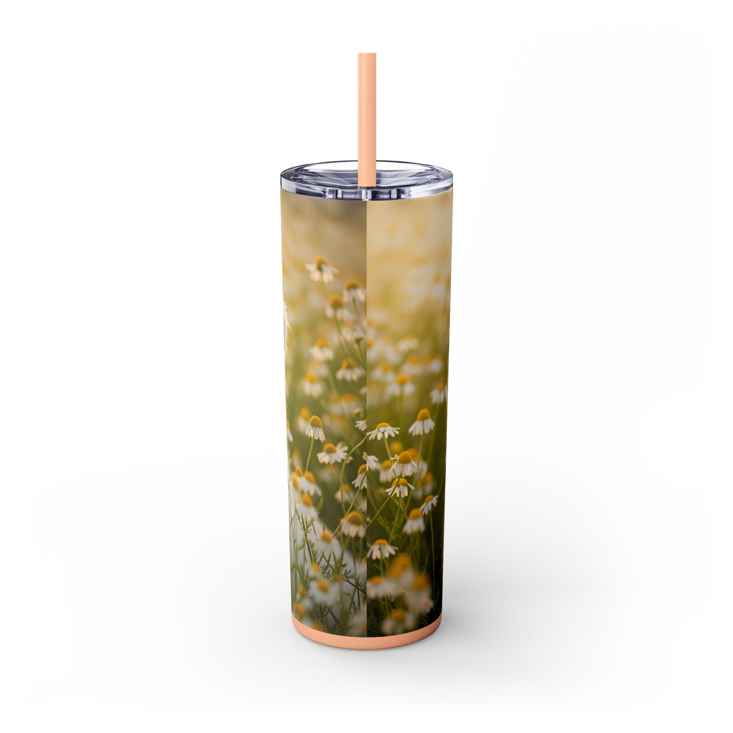 Russkaya Tsvetnaya Bolonka Tumbler with Straw, 20oz