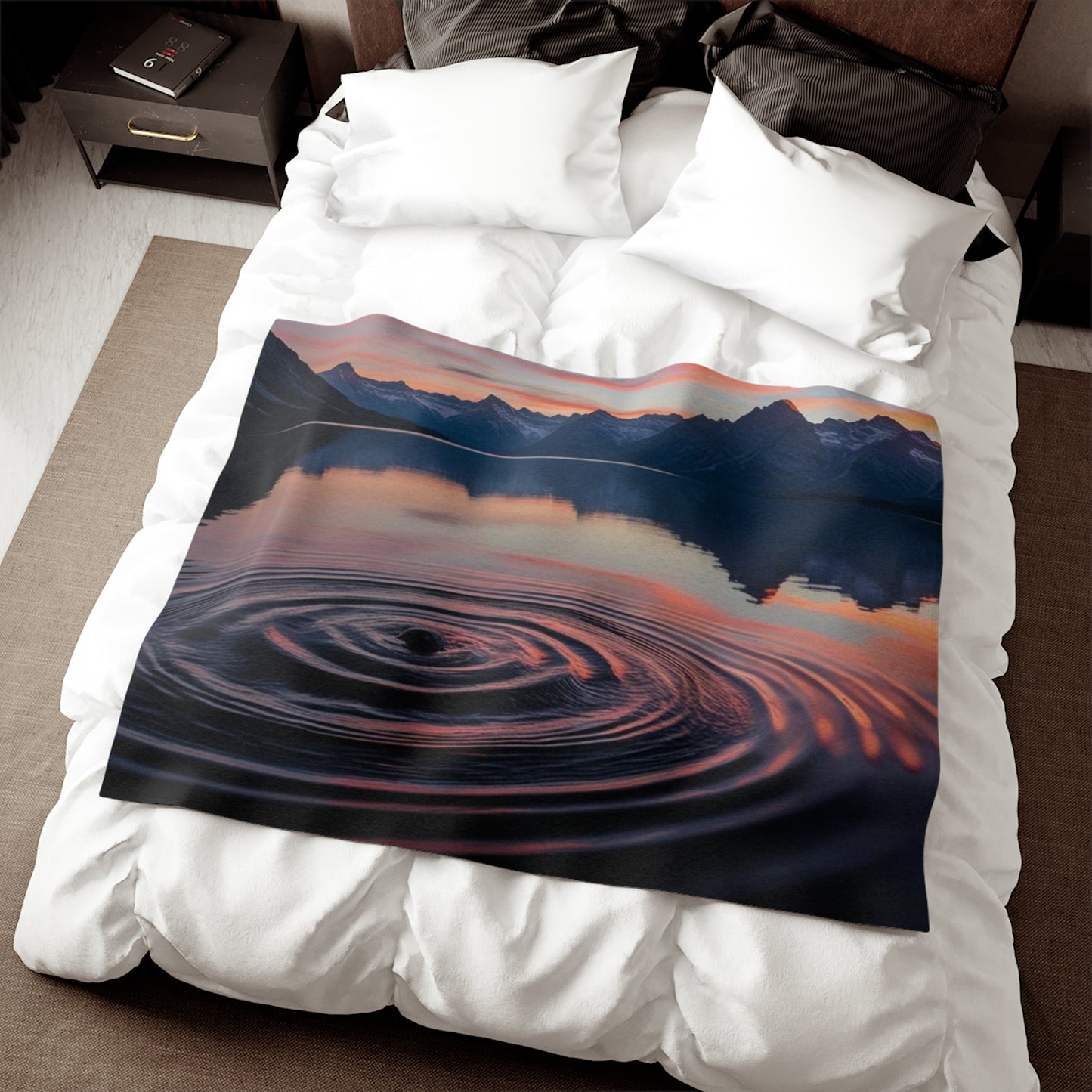 Ripple in a Lake Sweatshirt Blanket