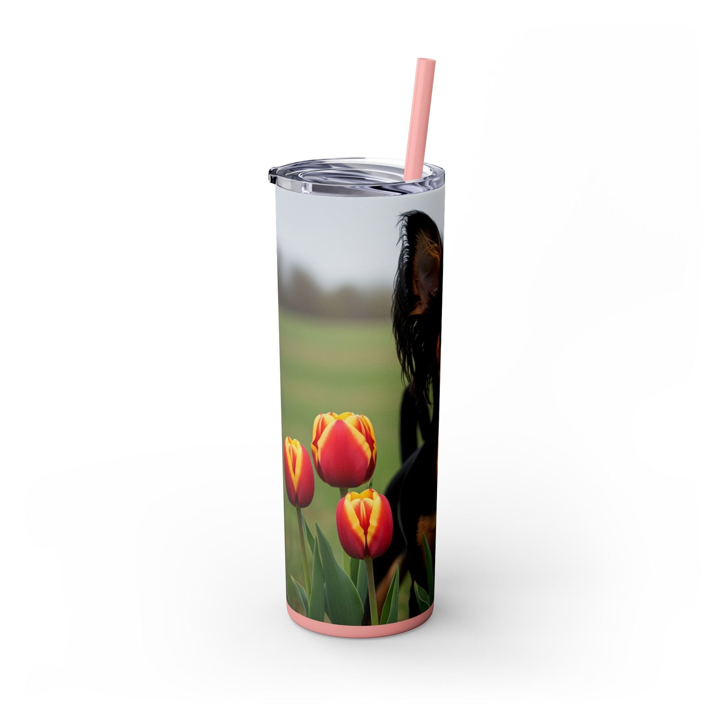 Russian Toy Skinny Tumbler with Straw, 20oz