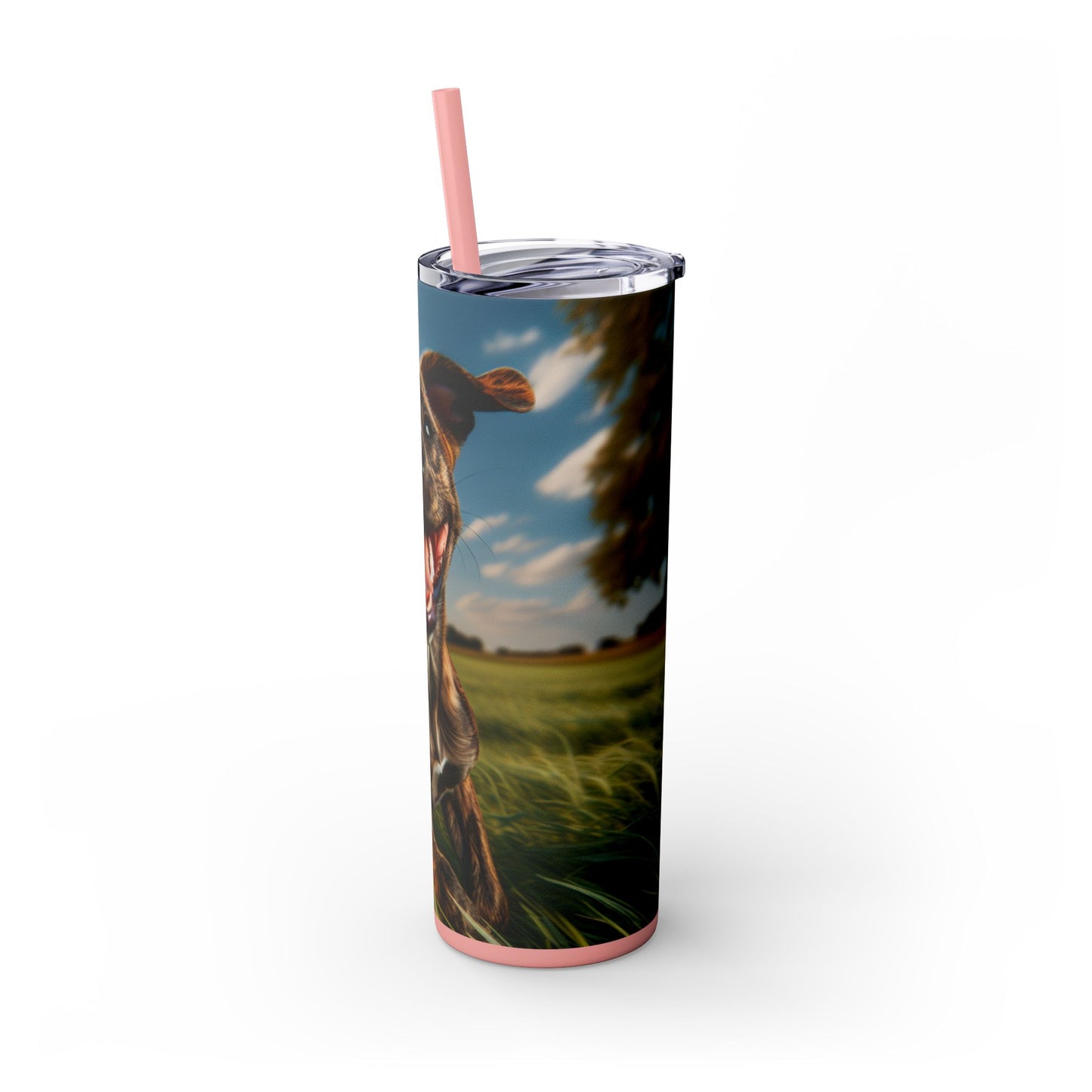 Treeing Tennessee Brindle Tumbler with Straw, 20oz