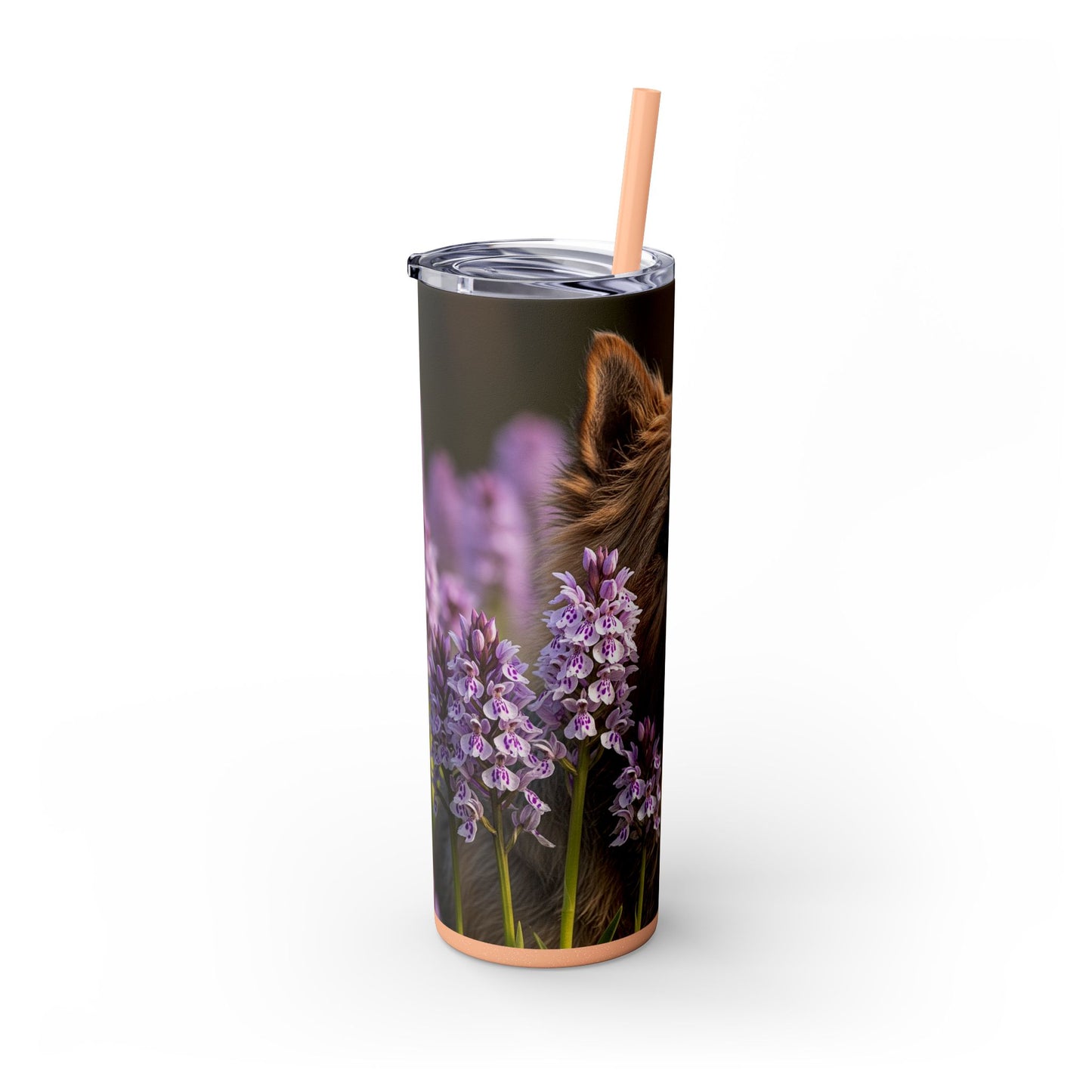 Cairn Terrier Skinny Tumbler with Straw, 20oz