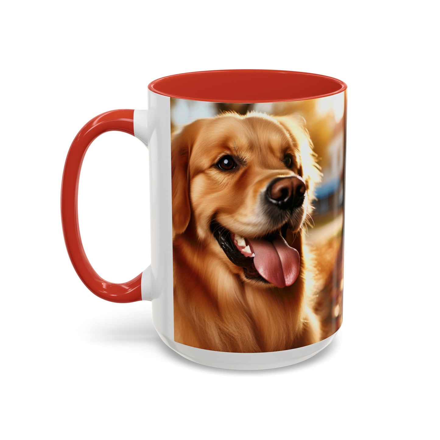 Golden Retriever Accent Coffee Mug - Perfect Gift for Dog Lovers