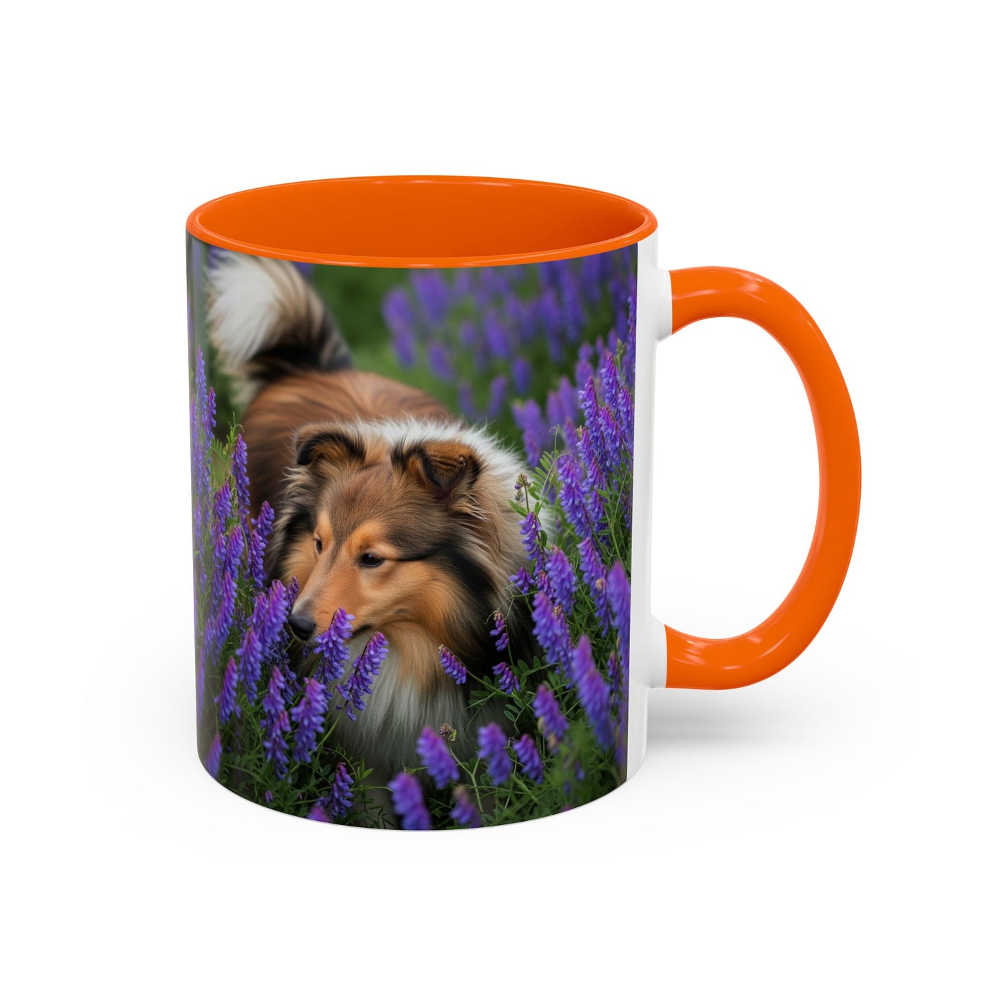 Shetland Sheepdog Accent Coffee Mug - Perfect Gift for Dog Lovers