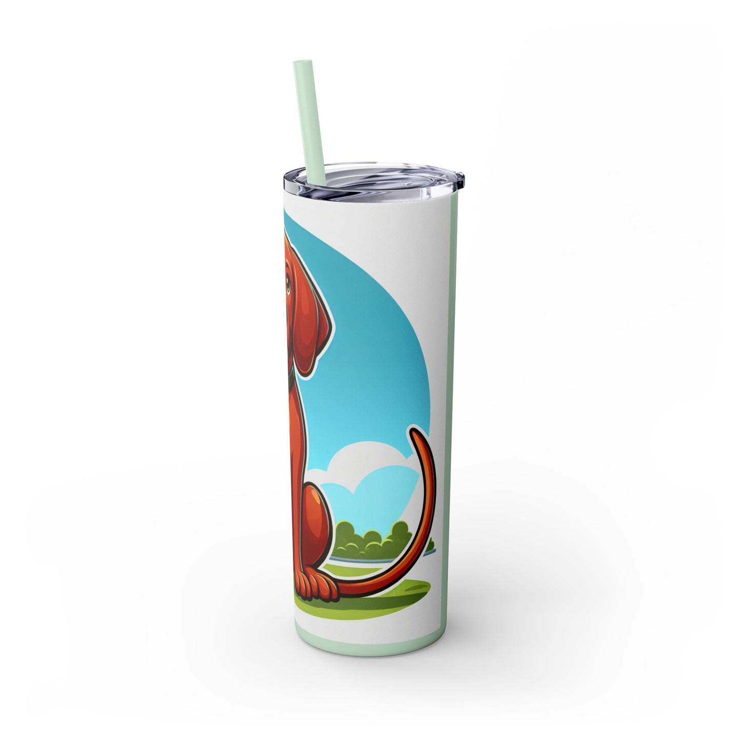 Redbone Coonhound Tumbler with Straw, 20oz