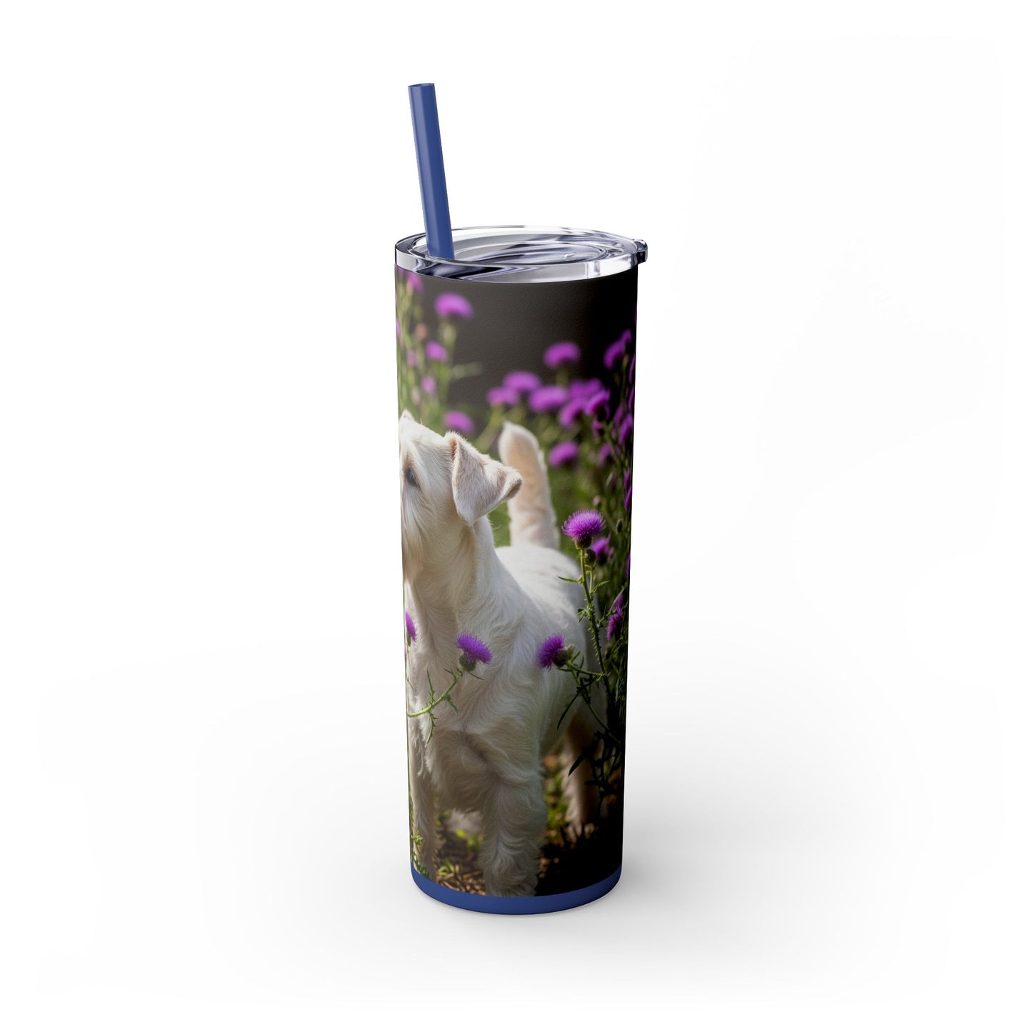 Sealyham Terrier Tumbler with Straw, 20oz