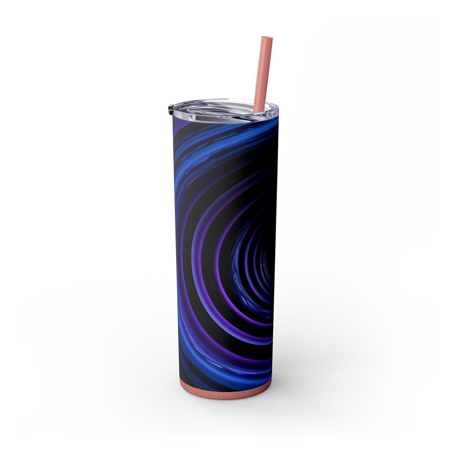 Optical Illusion Skinny Tumbler with Straw, 20oz