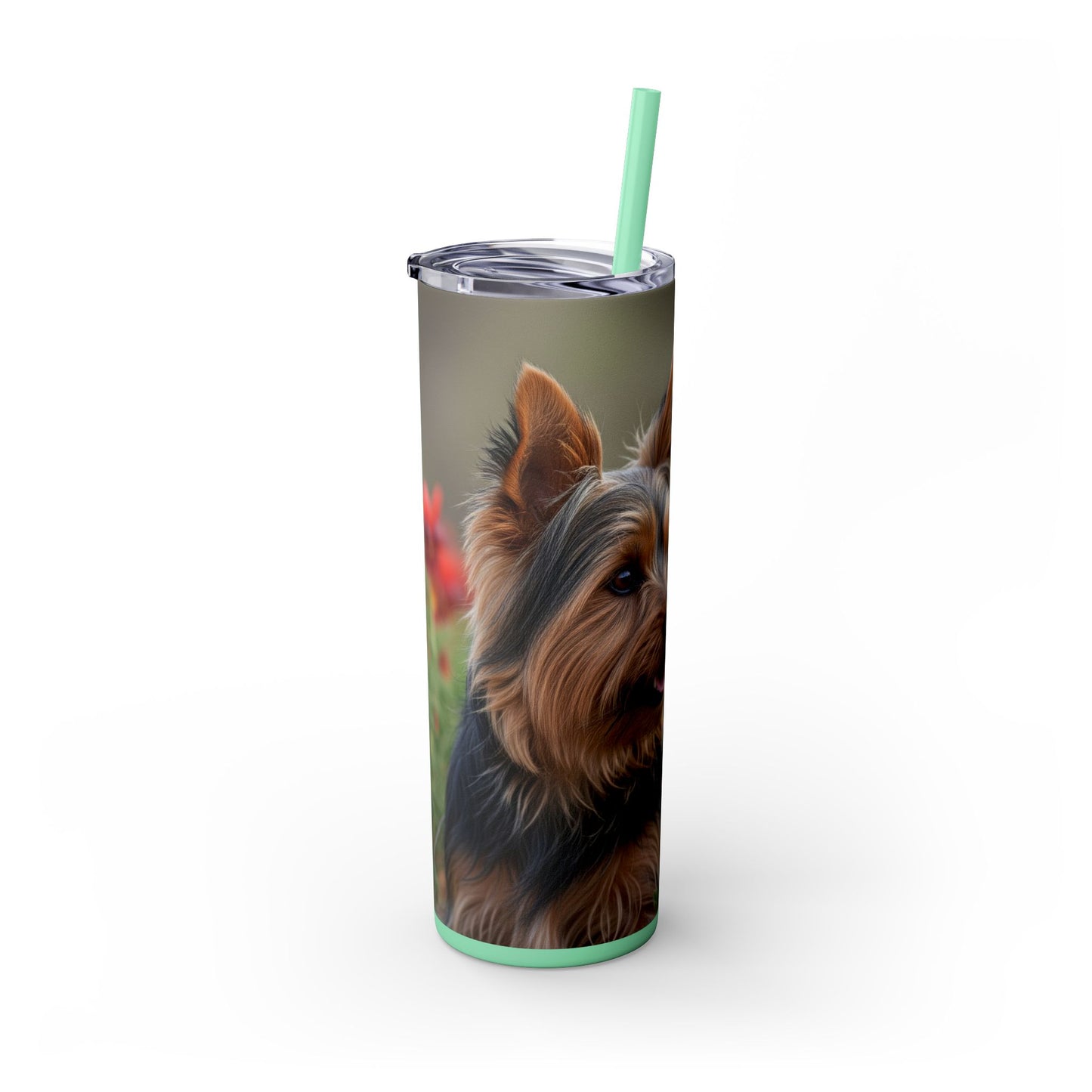 Silky Terrier Tumbler with Straw, 20oz