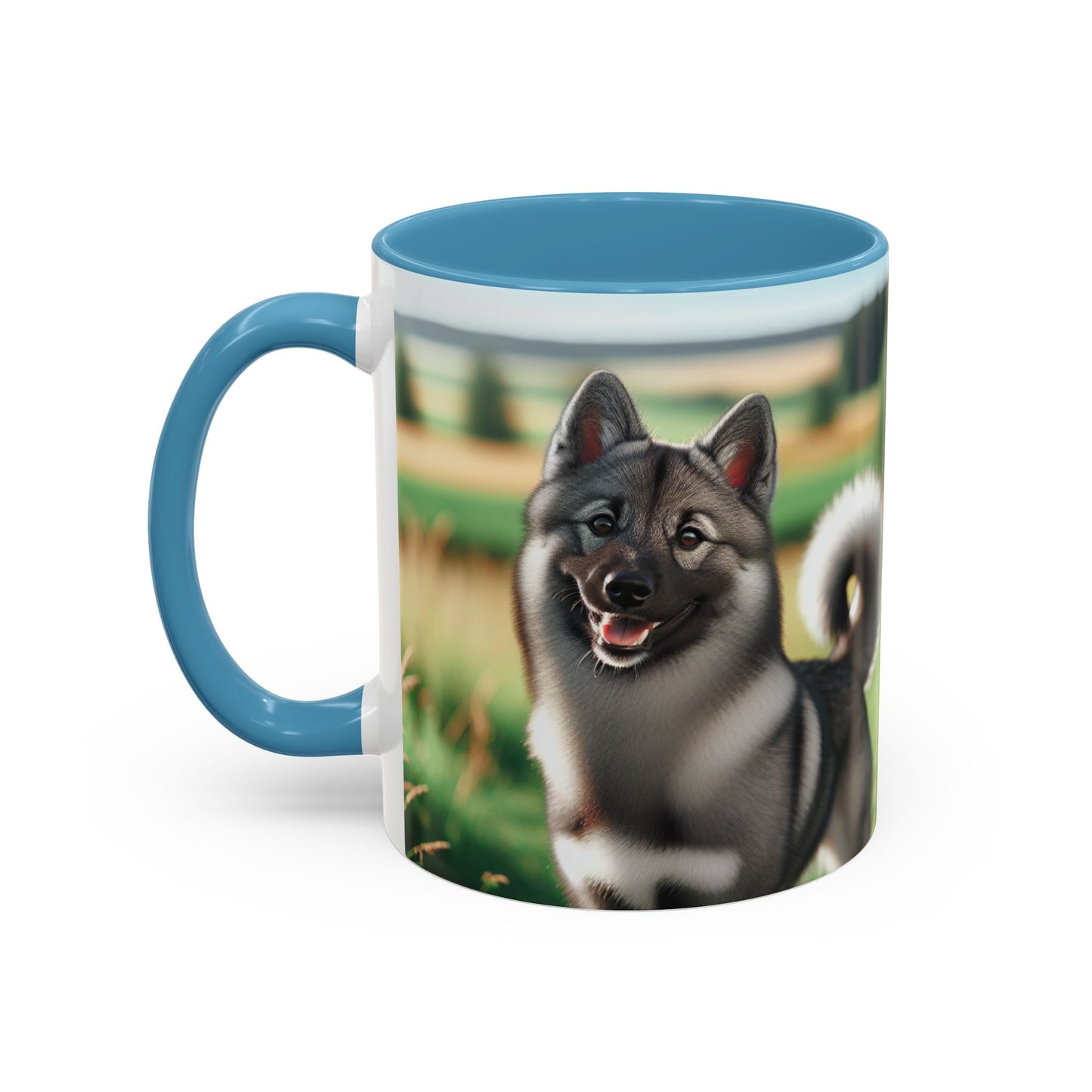 Norwegian Elkhound Accent Coffee Mug - Perfect Gift for Dog Lovers