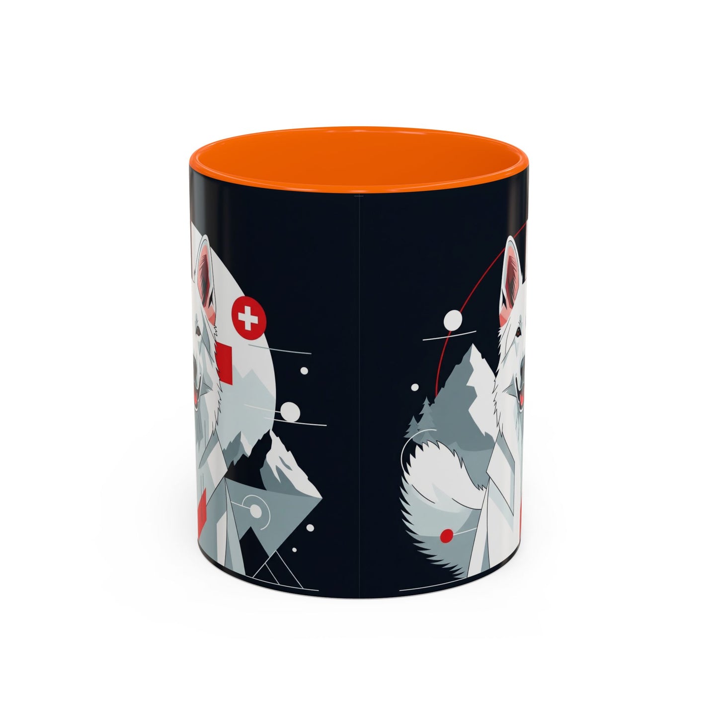White Swiss Shepherd Dog Accent Coffee Mug - Perfect Gift for Dog Lovers