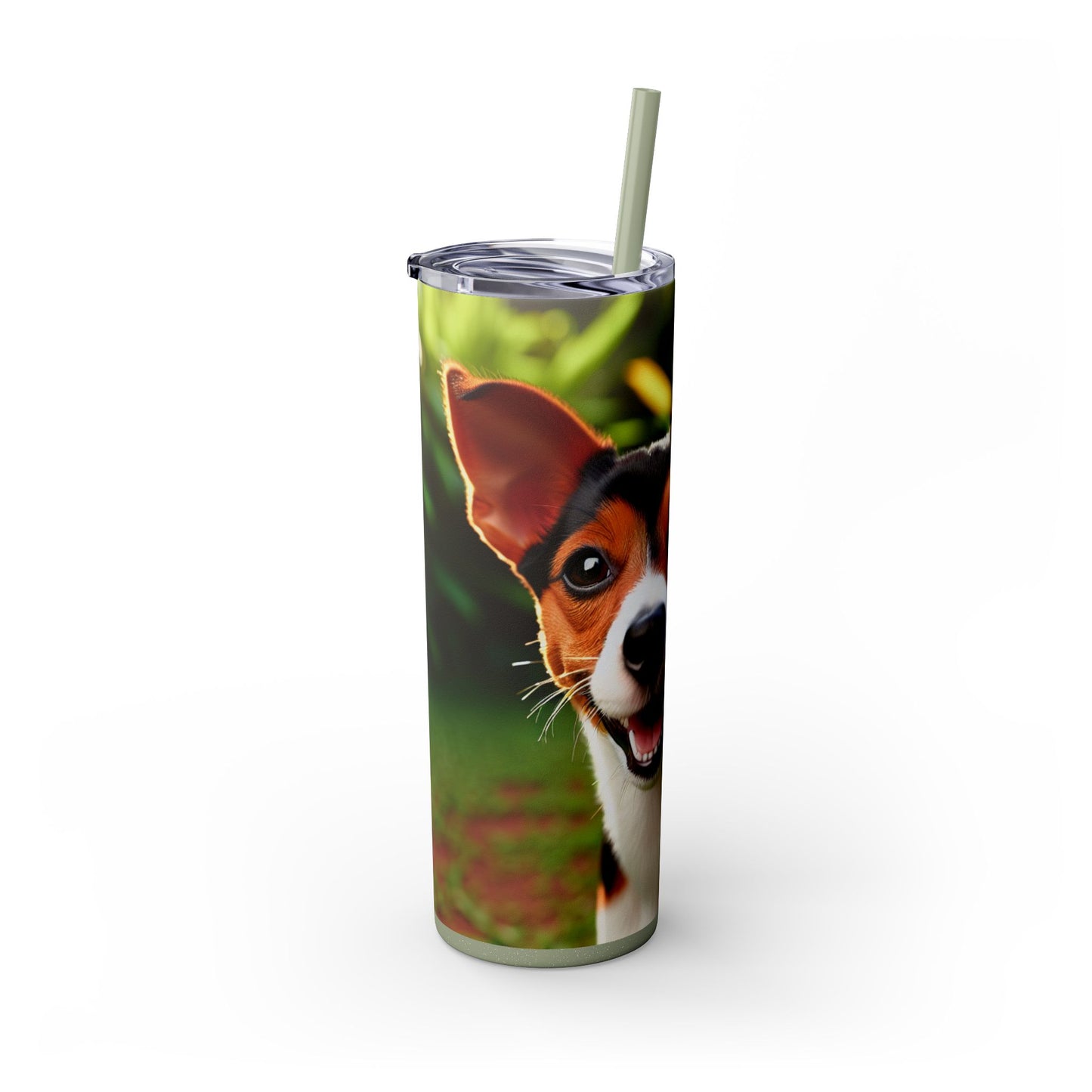 Brazilian Terrier Tumbler with Straw, 20oz