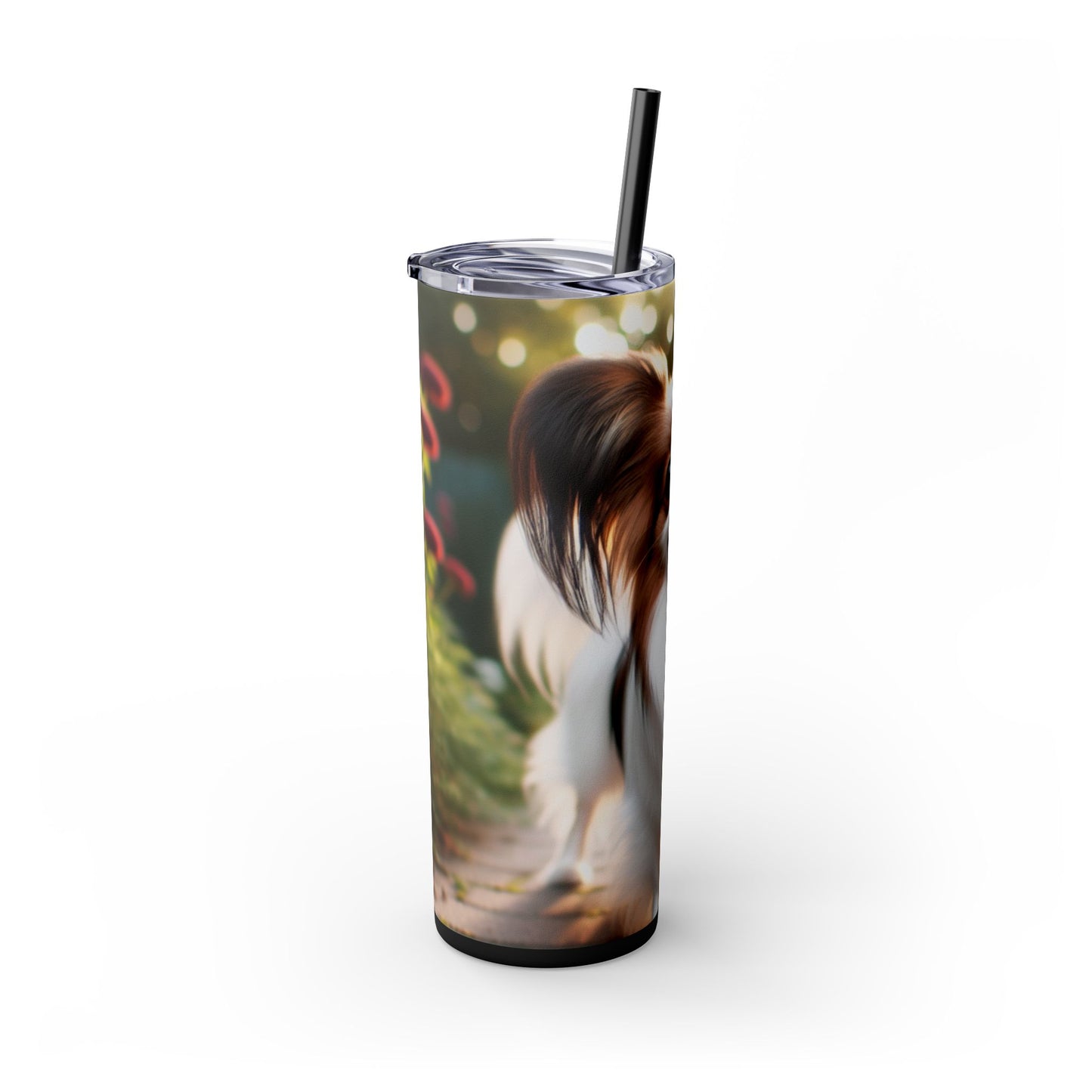 Papillon Skinny Tumbler with Straw, 20oz