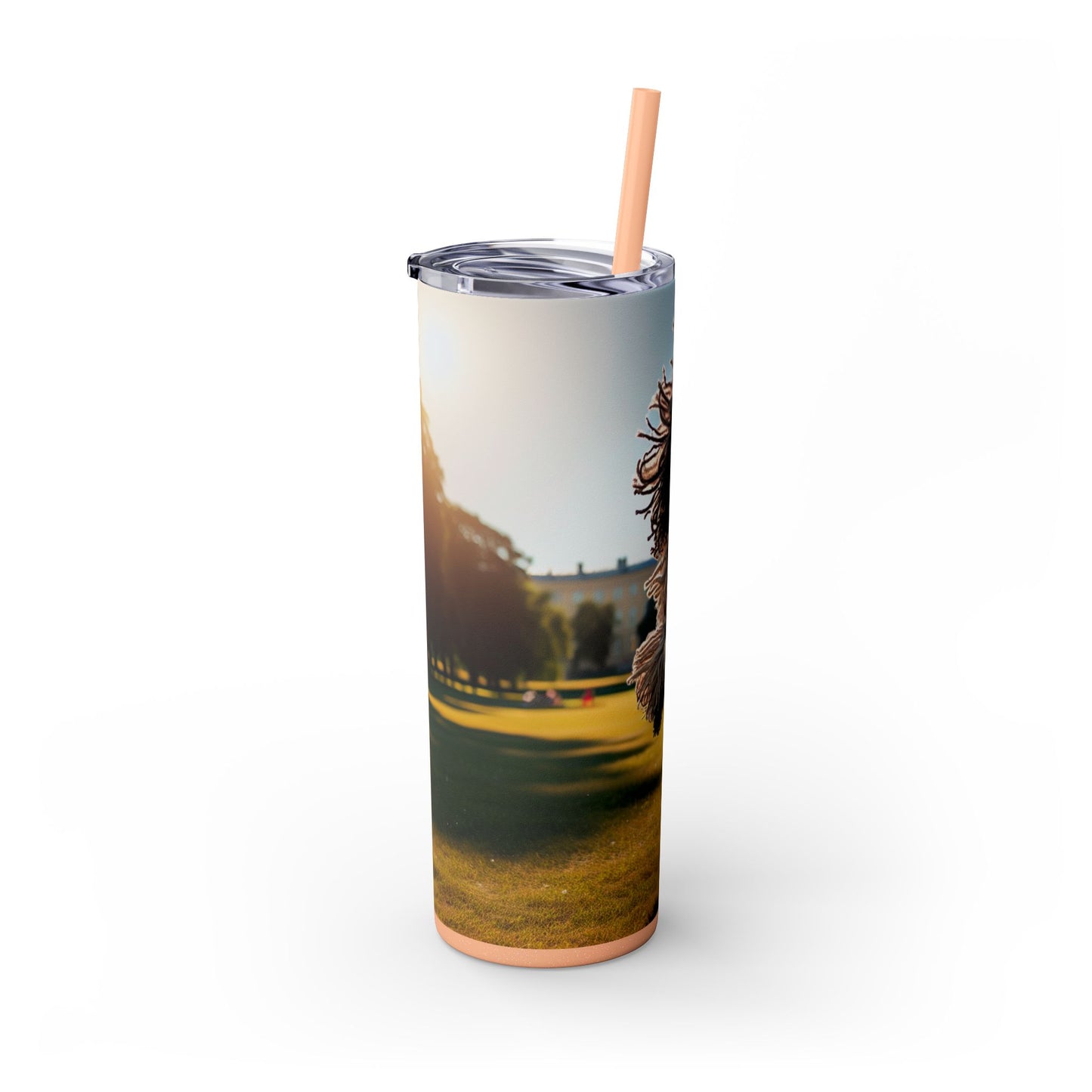Puli Skinny Tumbler with Straw, 20oz