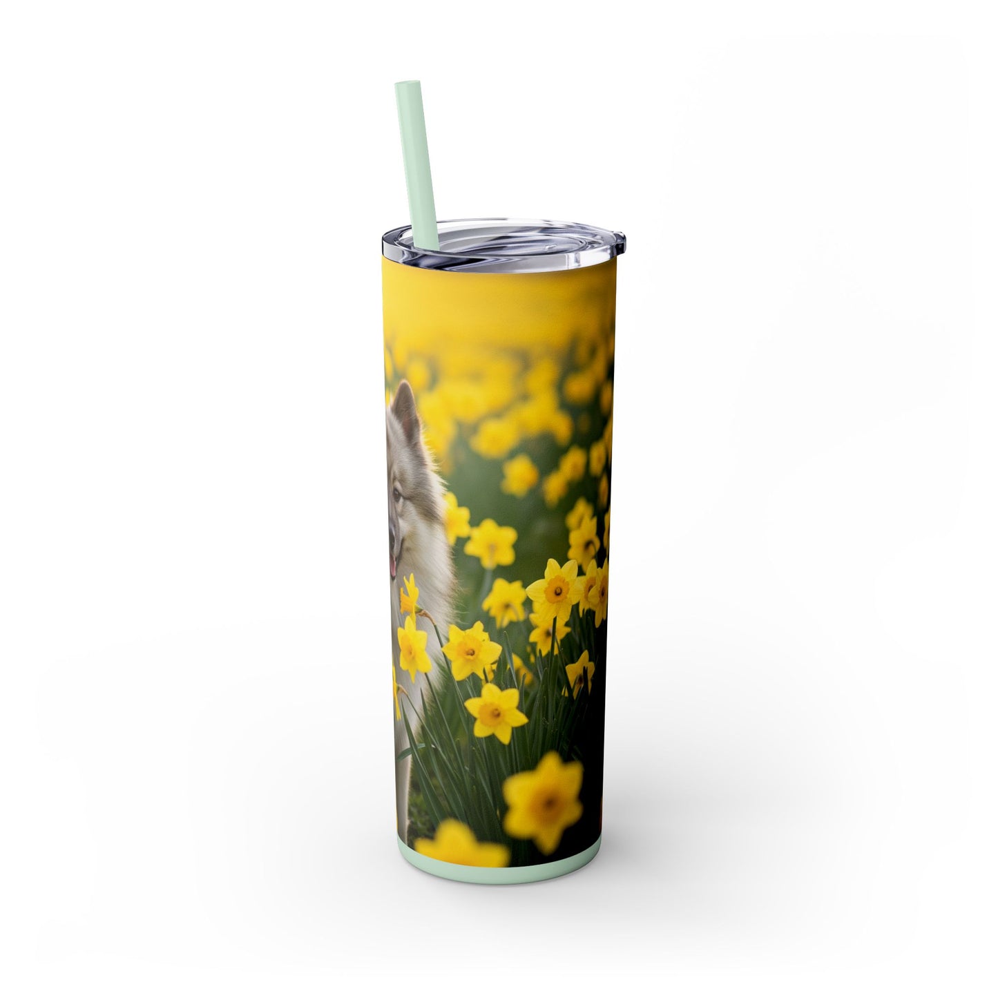 Keeshond Tumbler with Straw, 20oz
