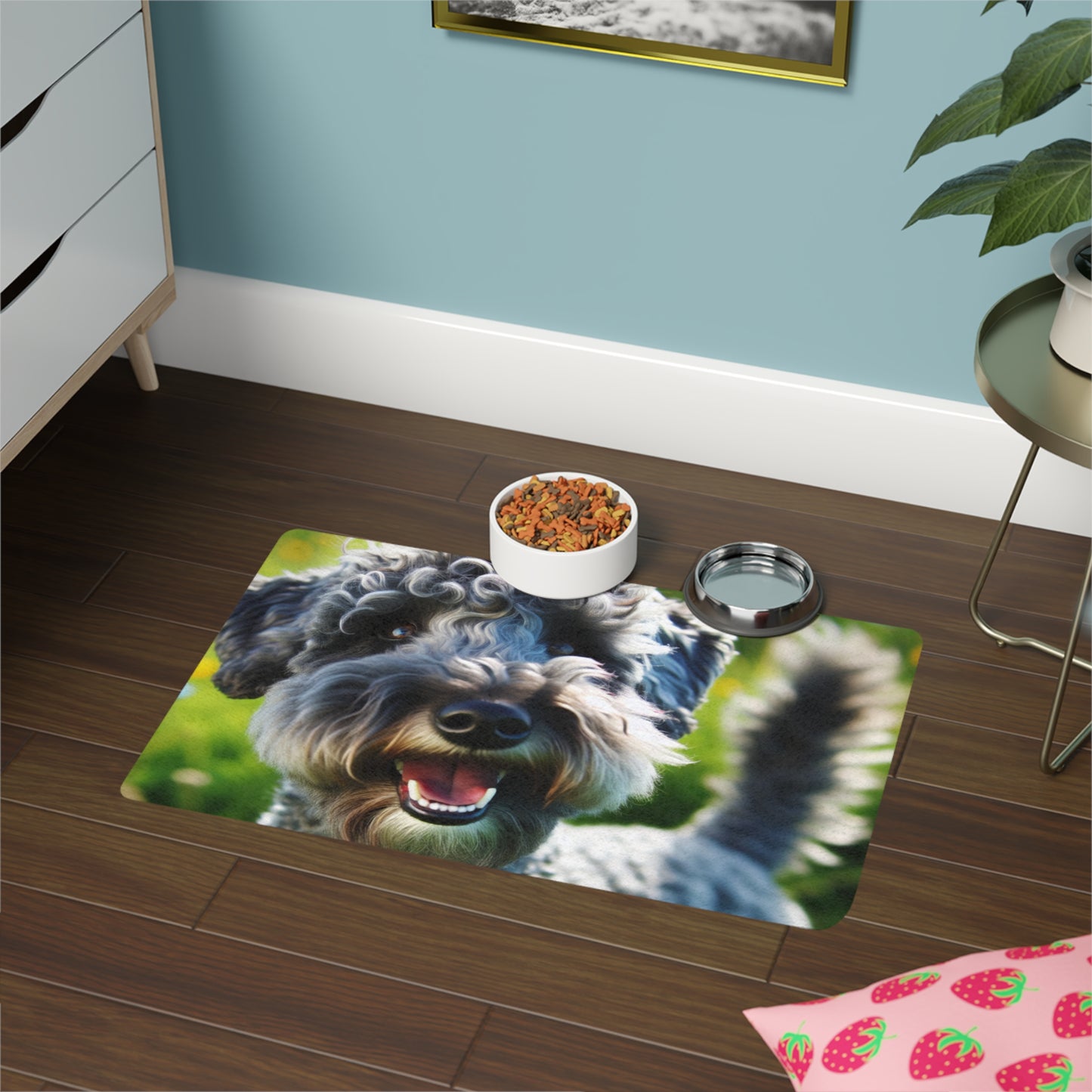 Pet Food Mat (12x18) - Kerry Blue Terrier