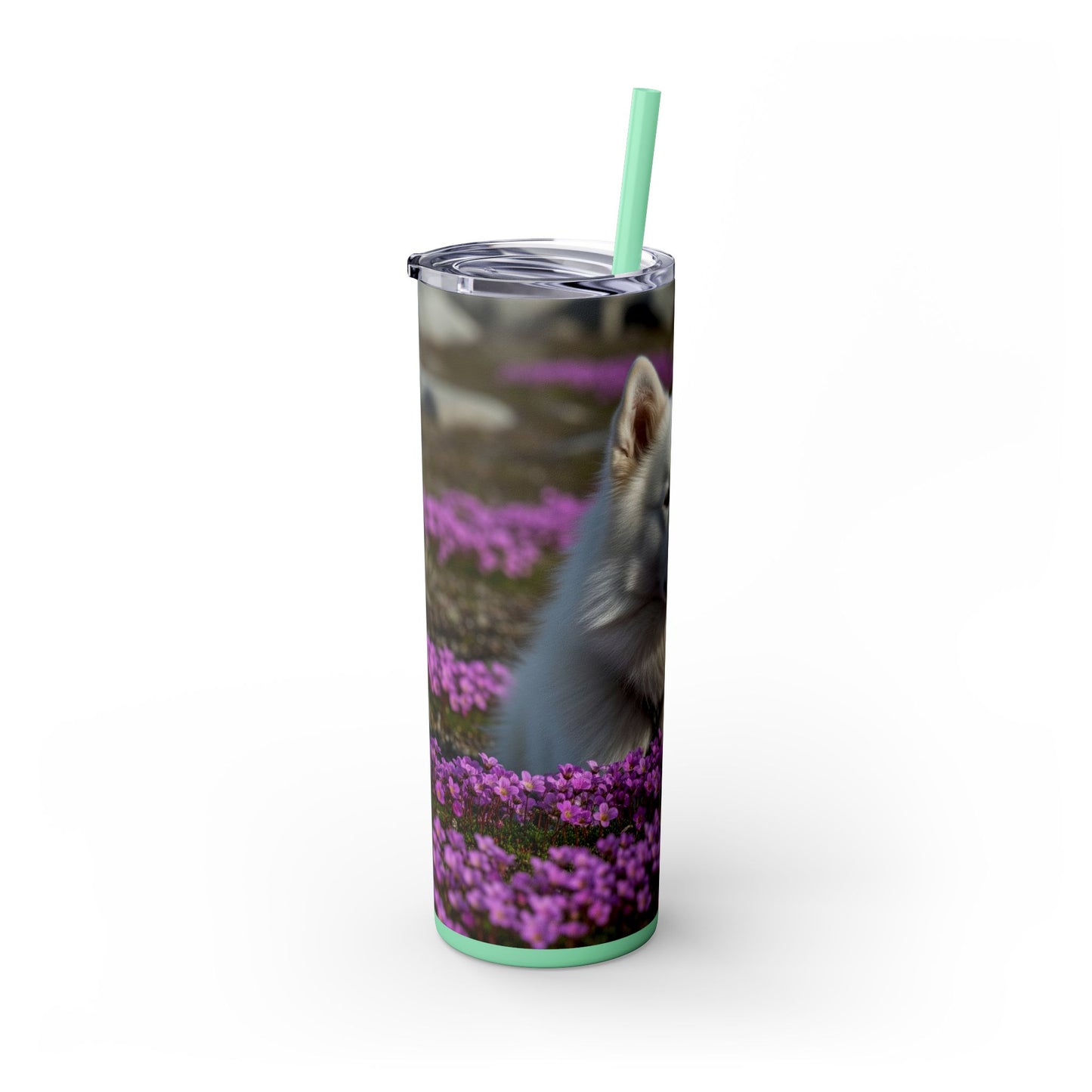 Canadian Eskimo Dog Tumbler with Straw, 20oz