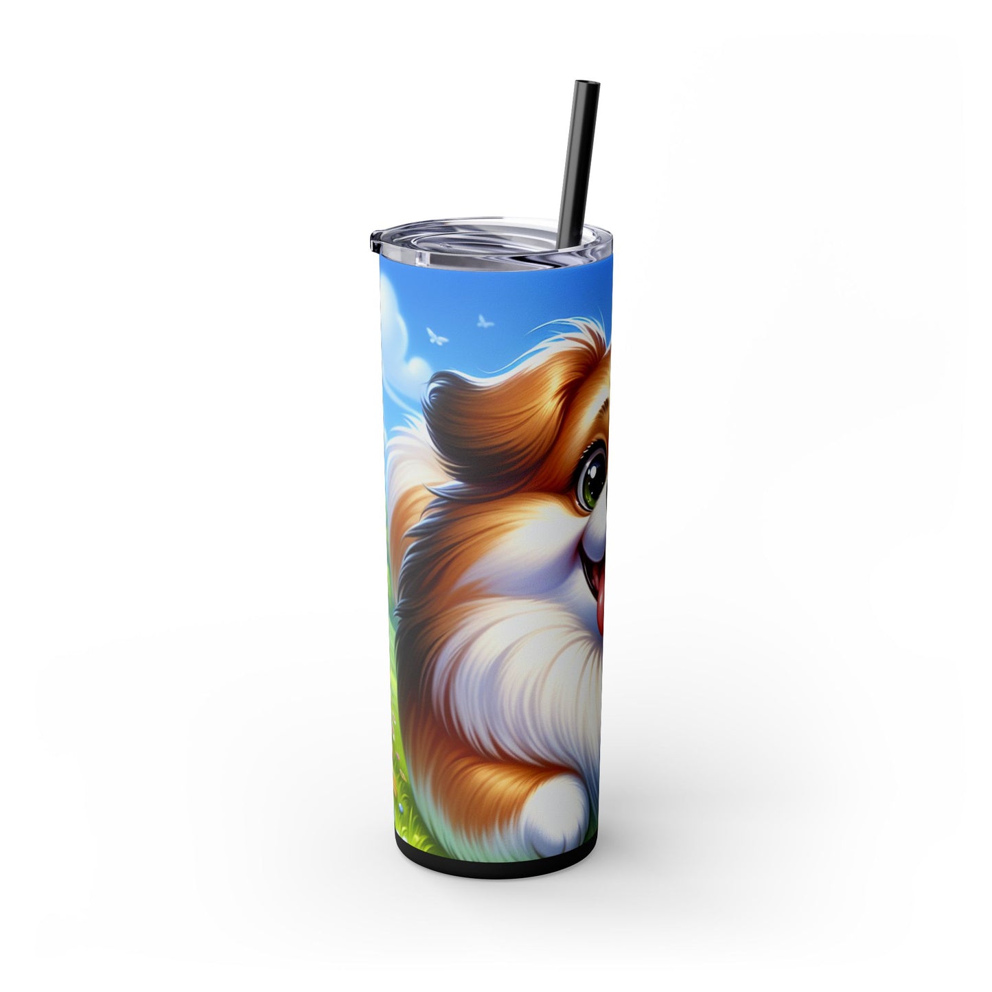 Russian Toy Skinny Tumbler with Straw, 20oz
