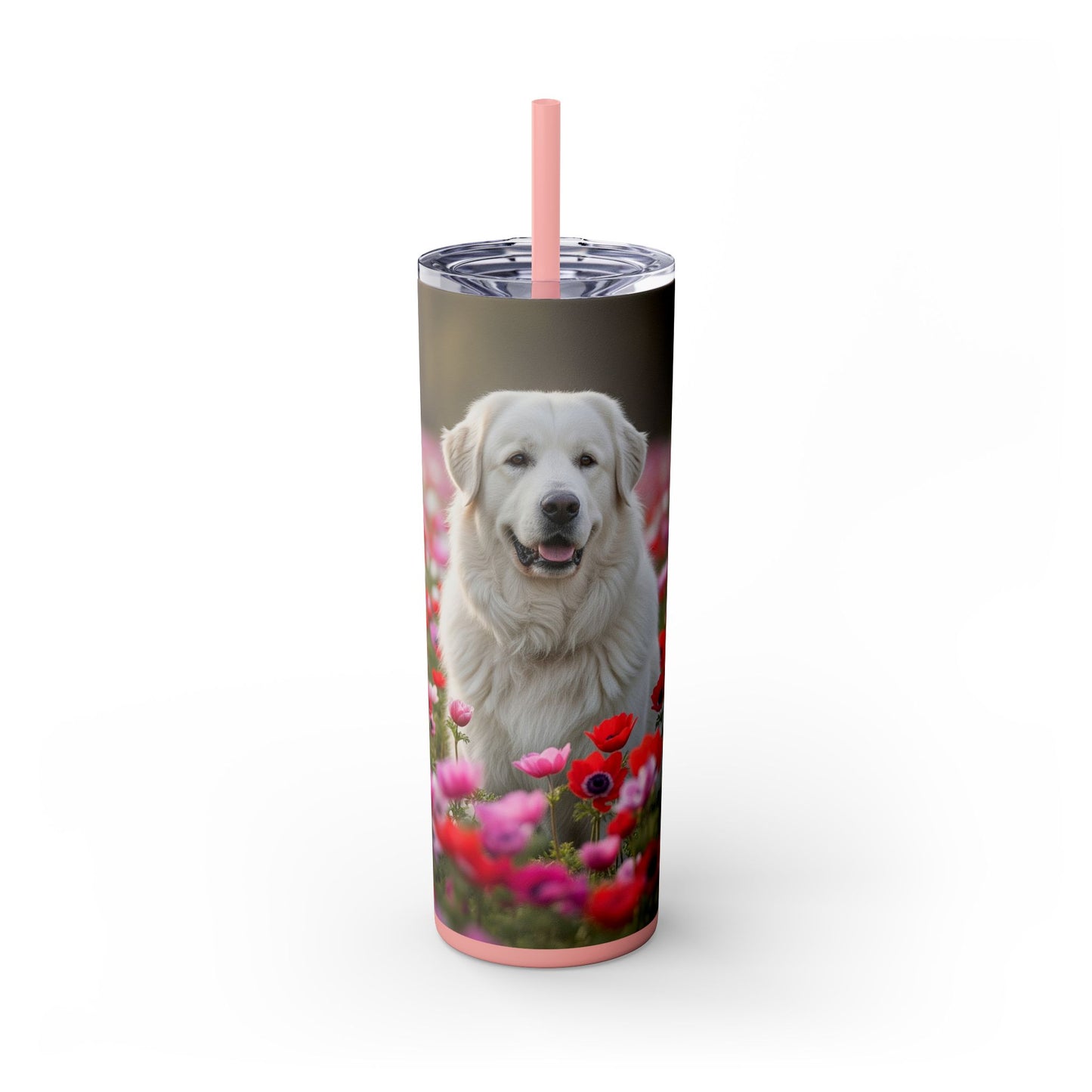 Maremma Sheepdog Tumbler with Straw, 20oz