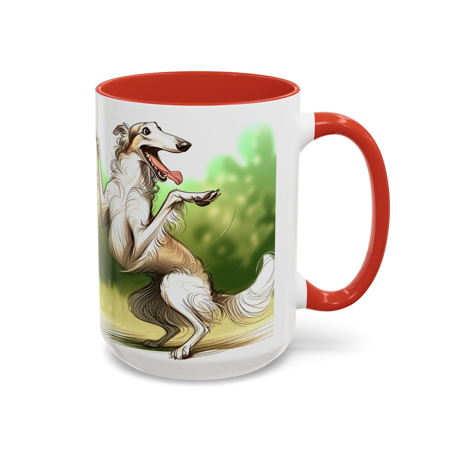 Borzoi Accent Coffee Mug - Perfect Gift for Dog Lovers