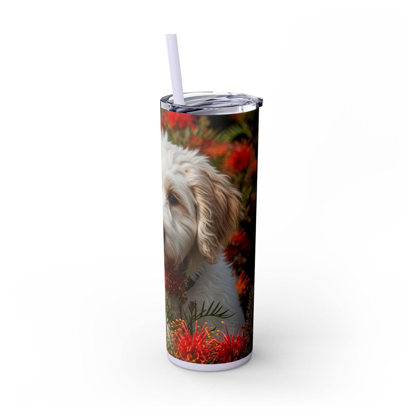 Labradoodle Tumbler with Straw, 20oz