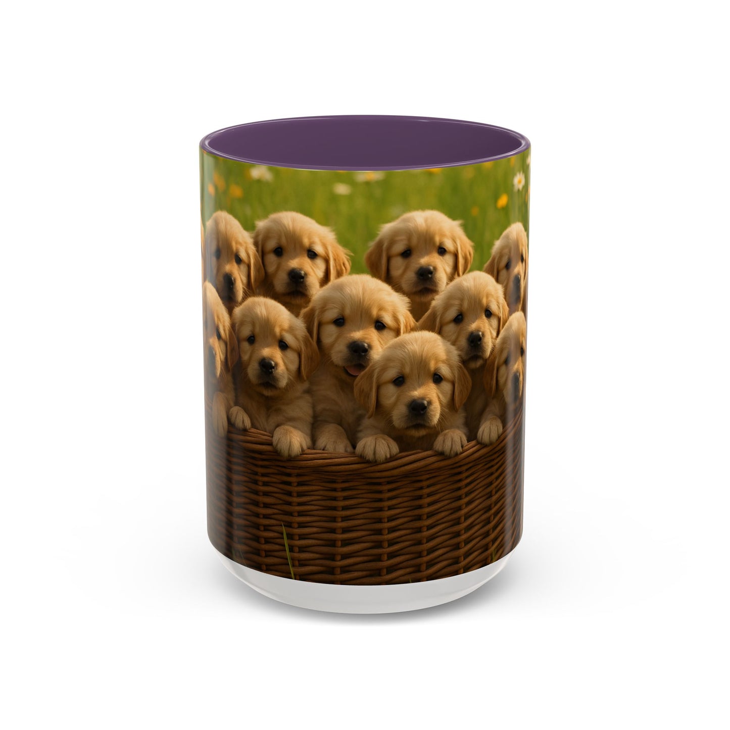 Golden Retriever puppies Accent Coffee Mug - Perfect Gift for Dog Lovers