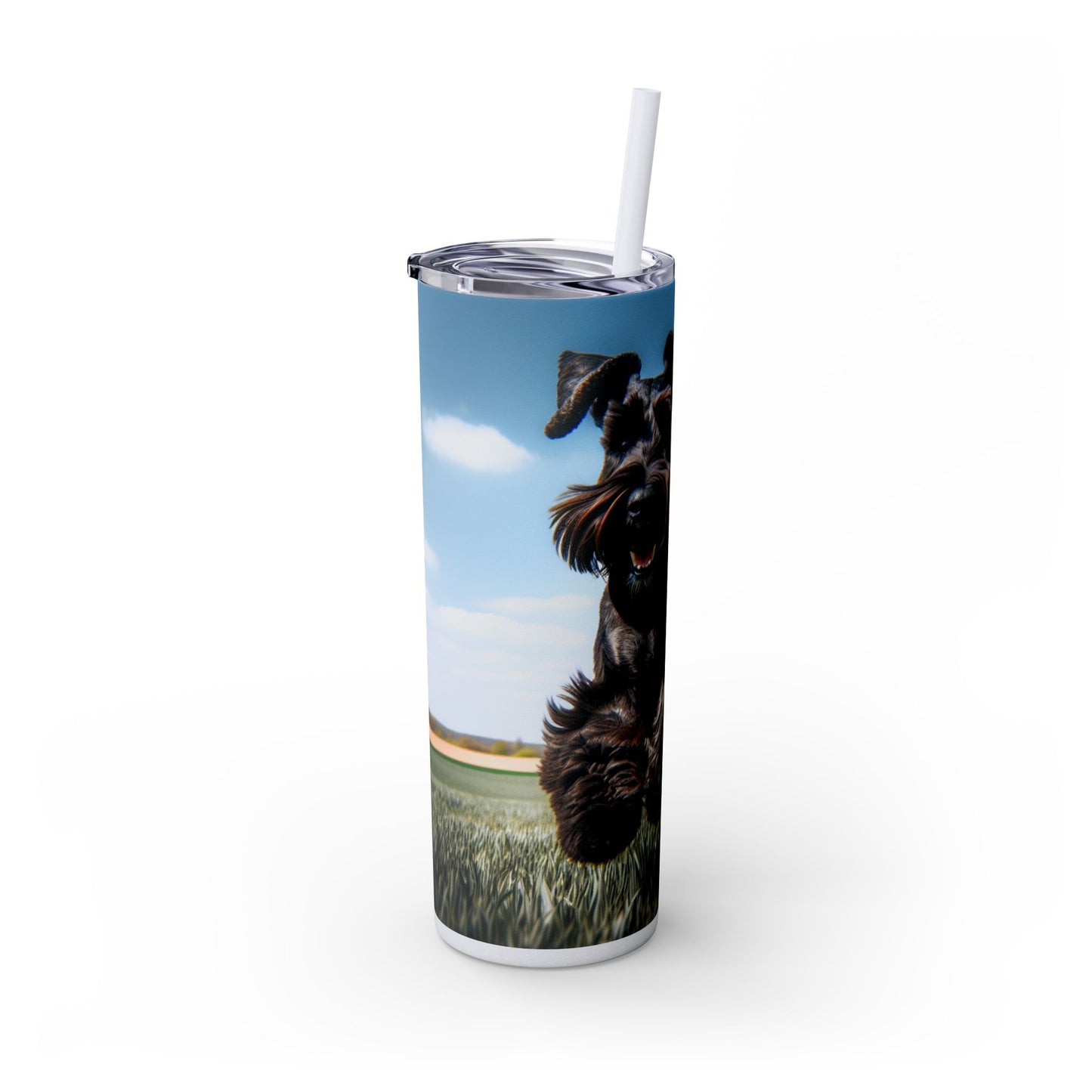 Giant Schnauzer Tumbler with Straw, 20oz