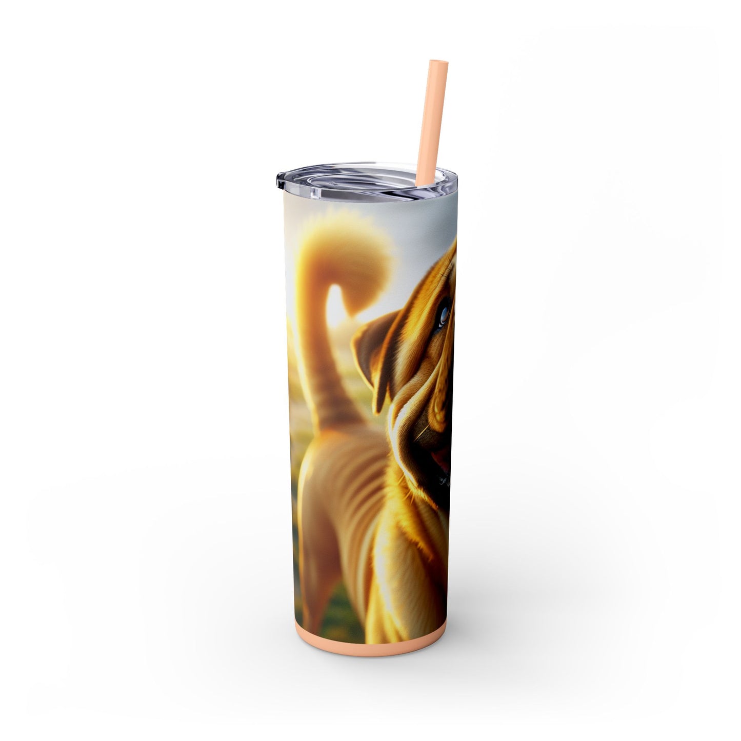 Bully Kutta Skinny Tumbler with Straw, 20oz
