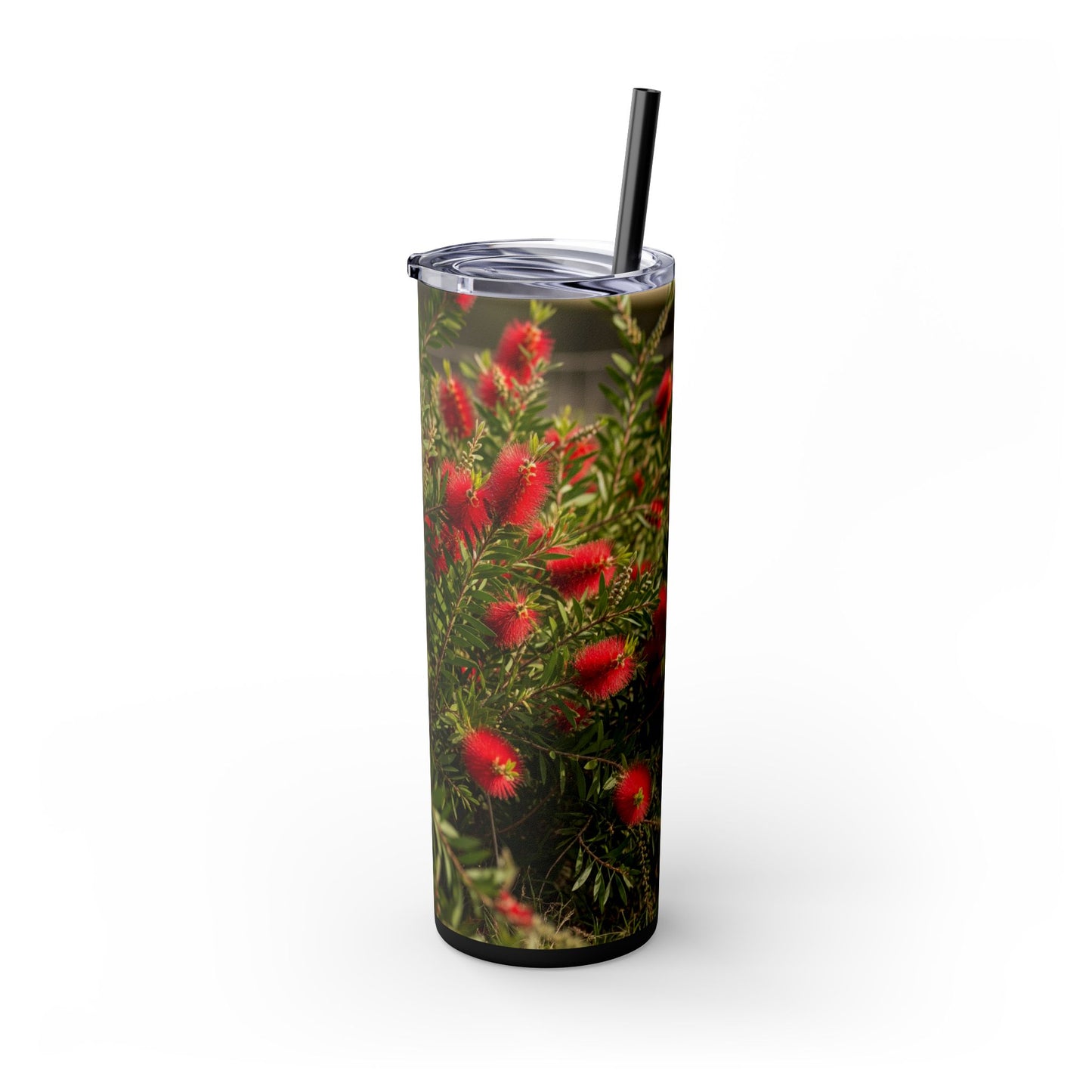 Australian Cattle Dog Skinny Tumbler with Straw, 20oz