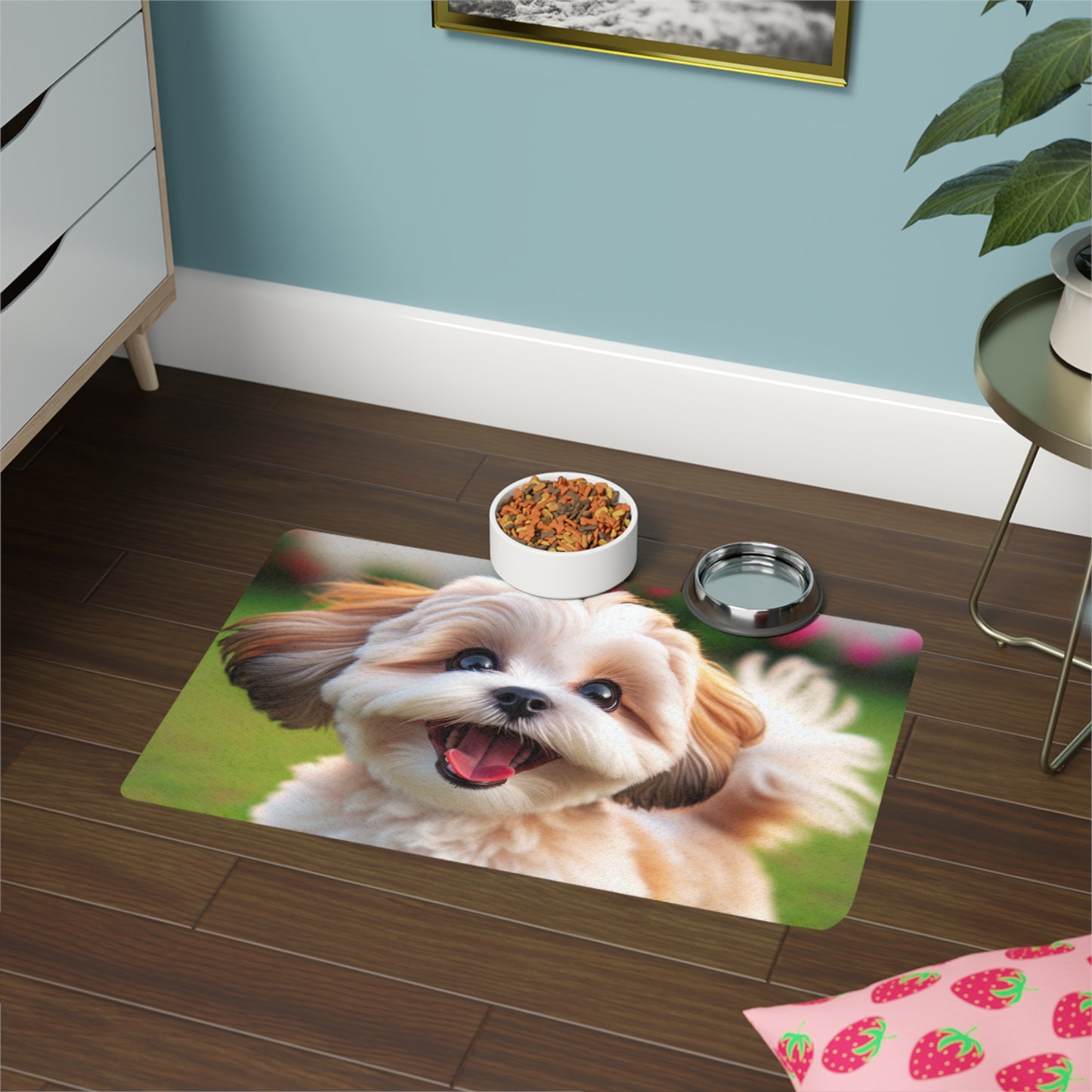 Pet Food Mat (12x18) - Shih-poo