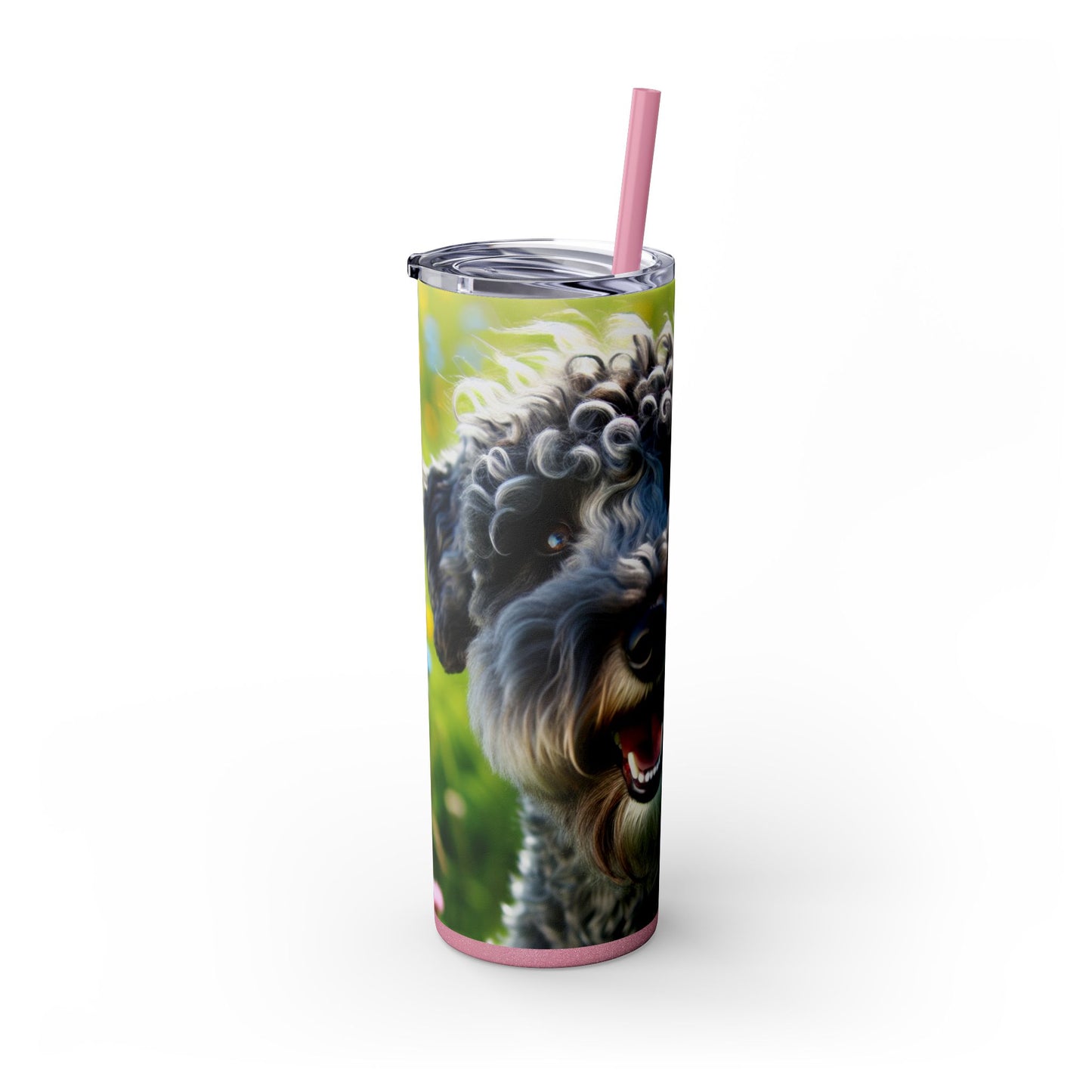 Kerry Blue Terrier Tumbler with Straw, 20oz