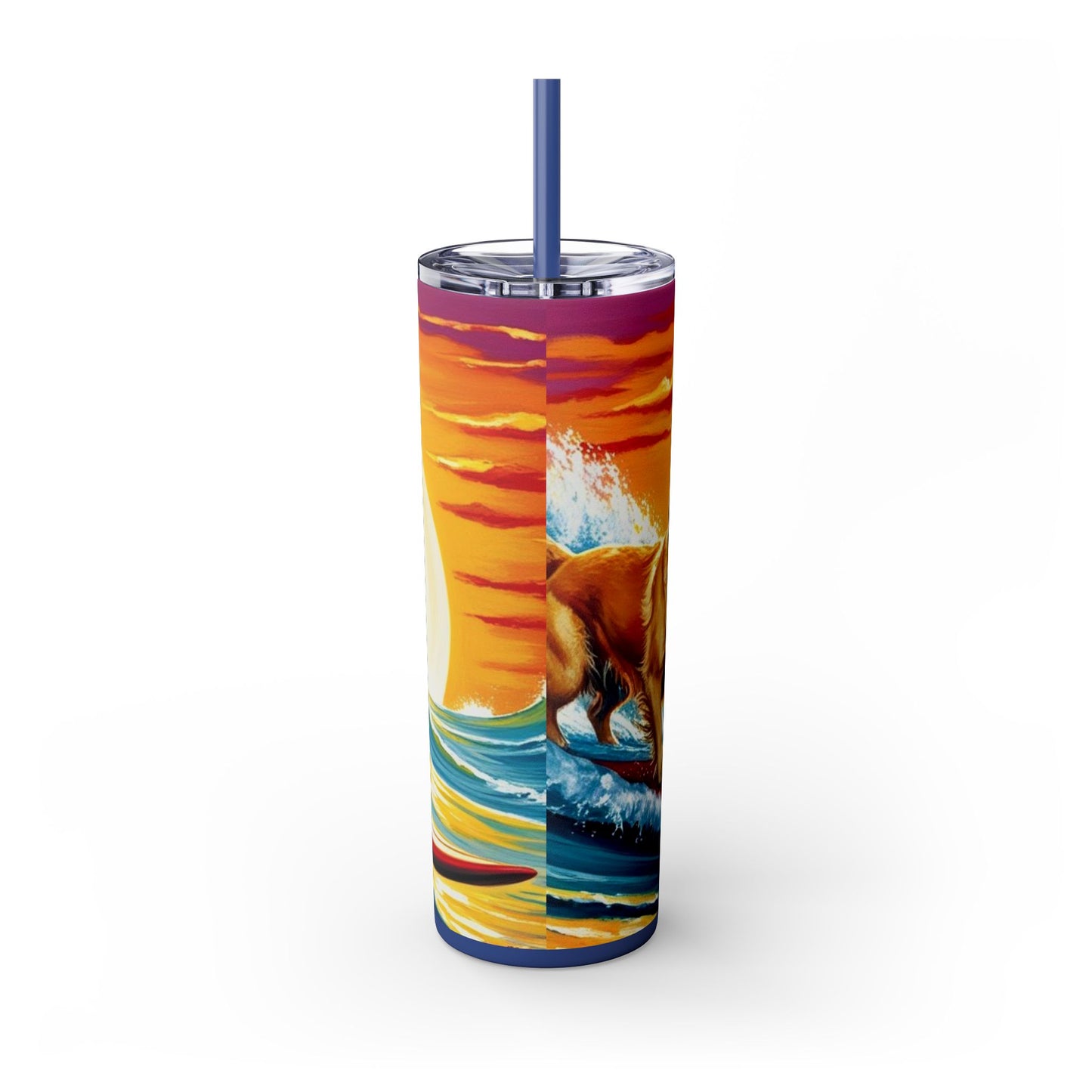 Surf Dogs Tumbler with Straw, 20oz