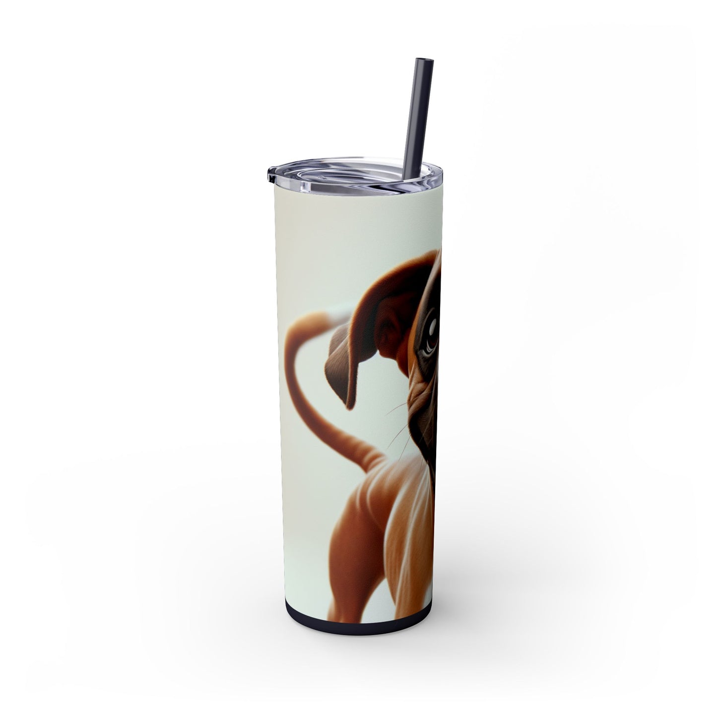 Boxer Skinny Tumbler with Straw, 20oz
