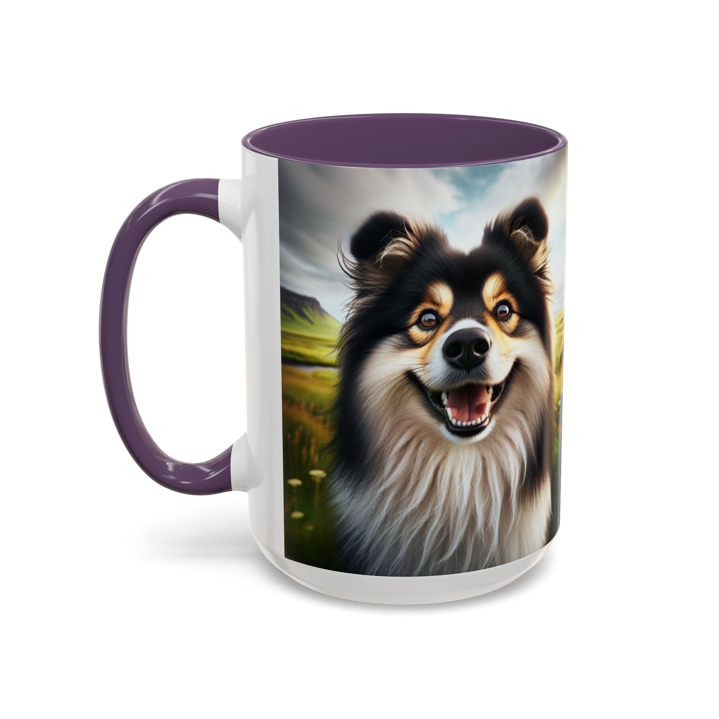 Icelandic Sheepdog Accent Coffee Mug - Perfect Gift for Dog Lovers