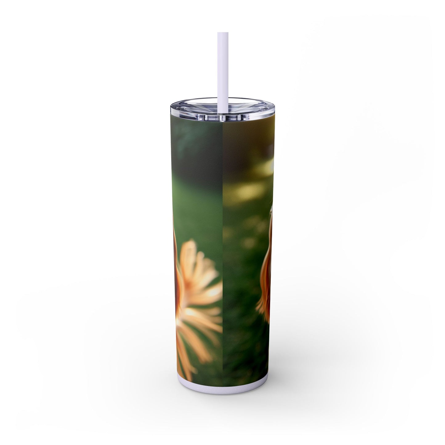 English Cocker Spaniel Skinny Tumbler with Straw, 20oz