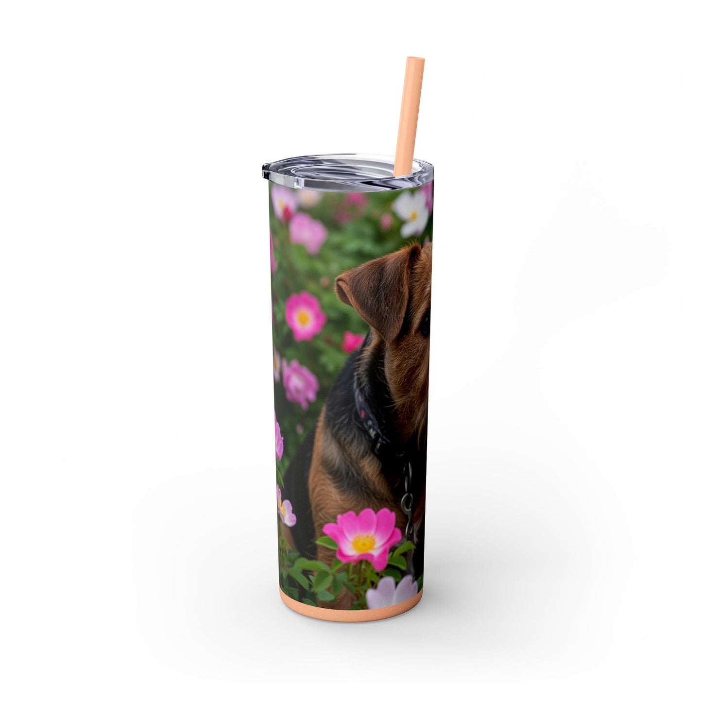 Teddy Roosevelt Terrier Tumbler with Straw, 20oz