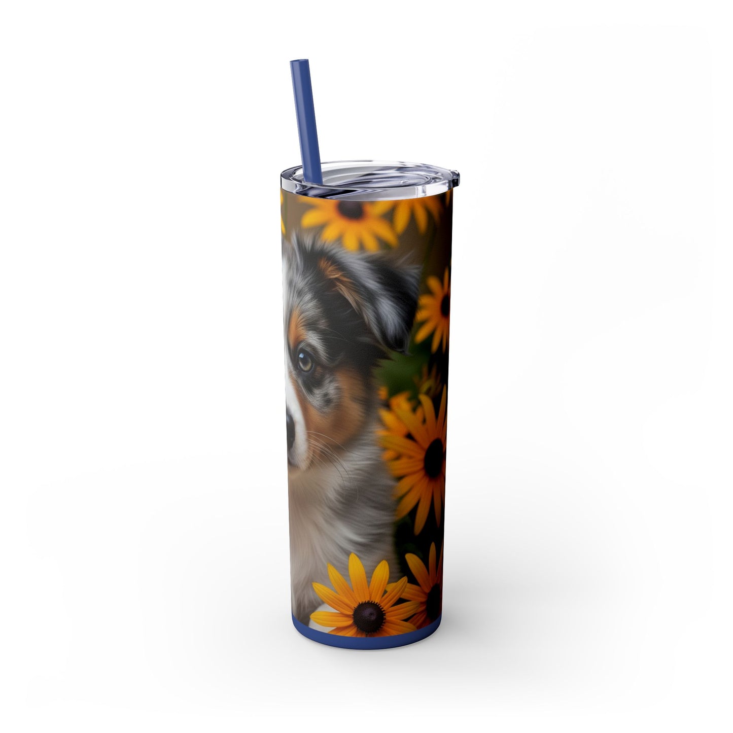 Miniature American Shepherd Tumbler with Straw, 20oz