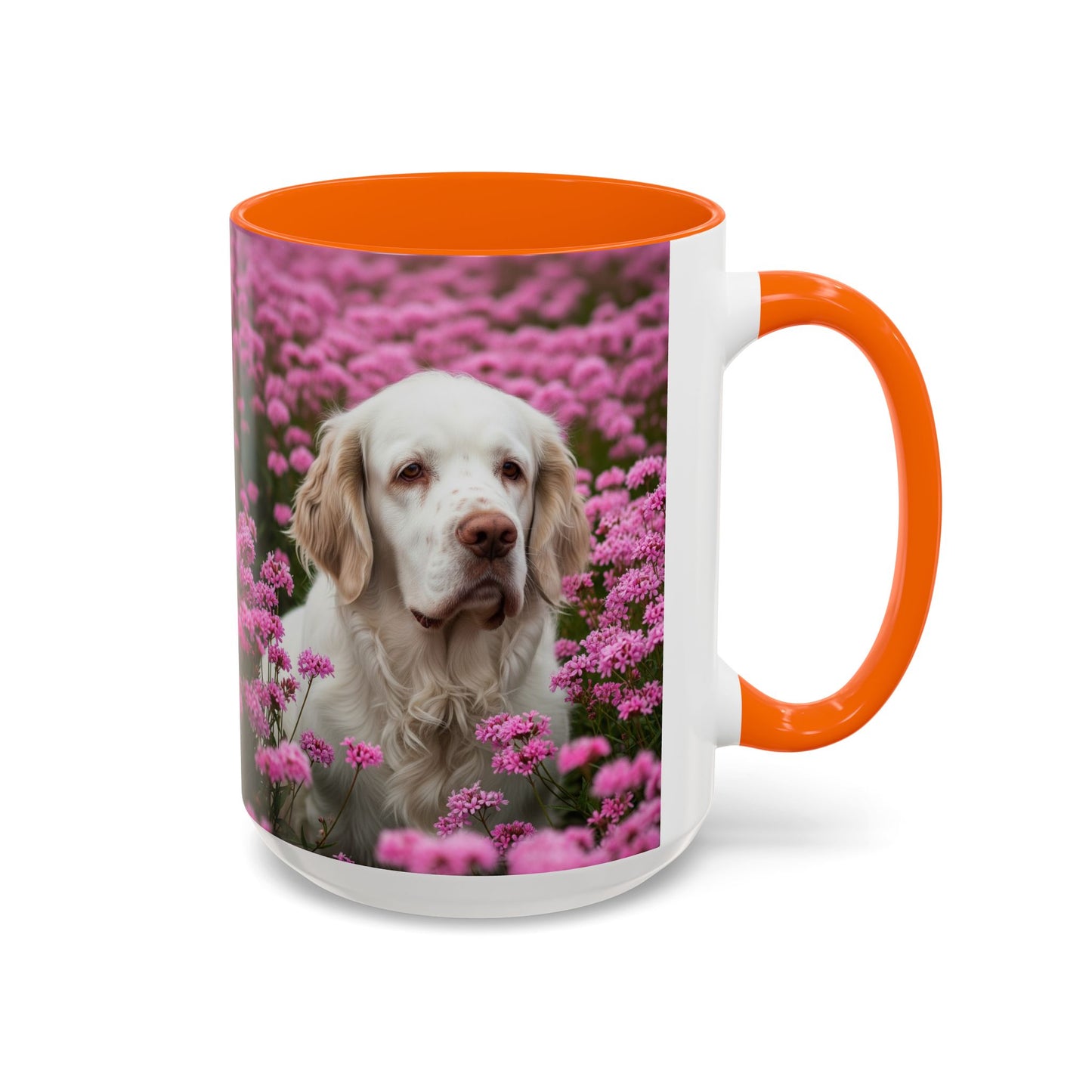 Clumber Spaniel Accent Coffee Mug - Perfect Gift for Dog Lovers