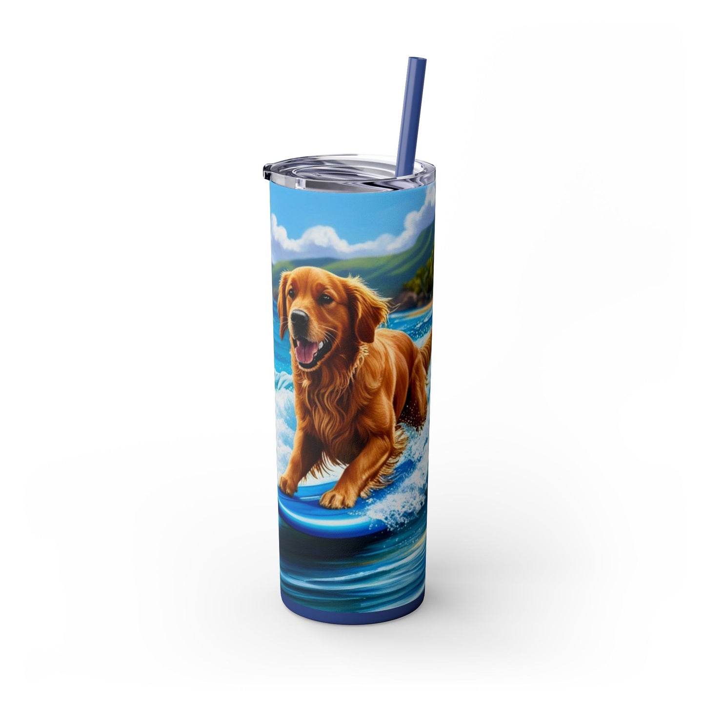 Surf Dogs Tumbler with Straw, 20oz