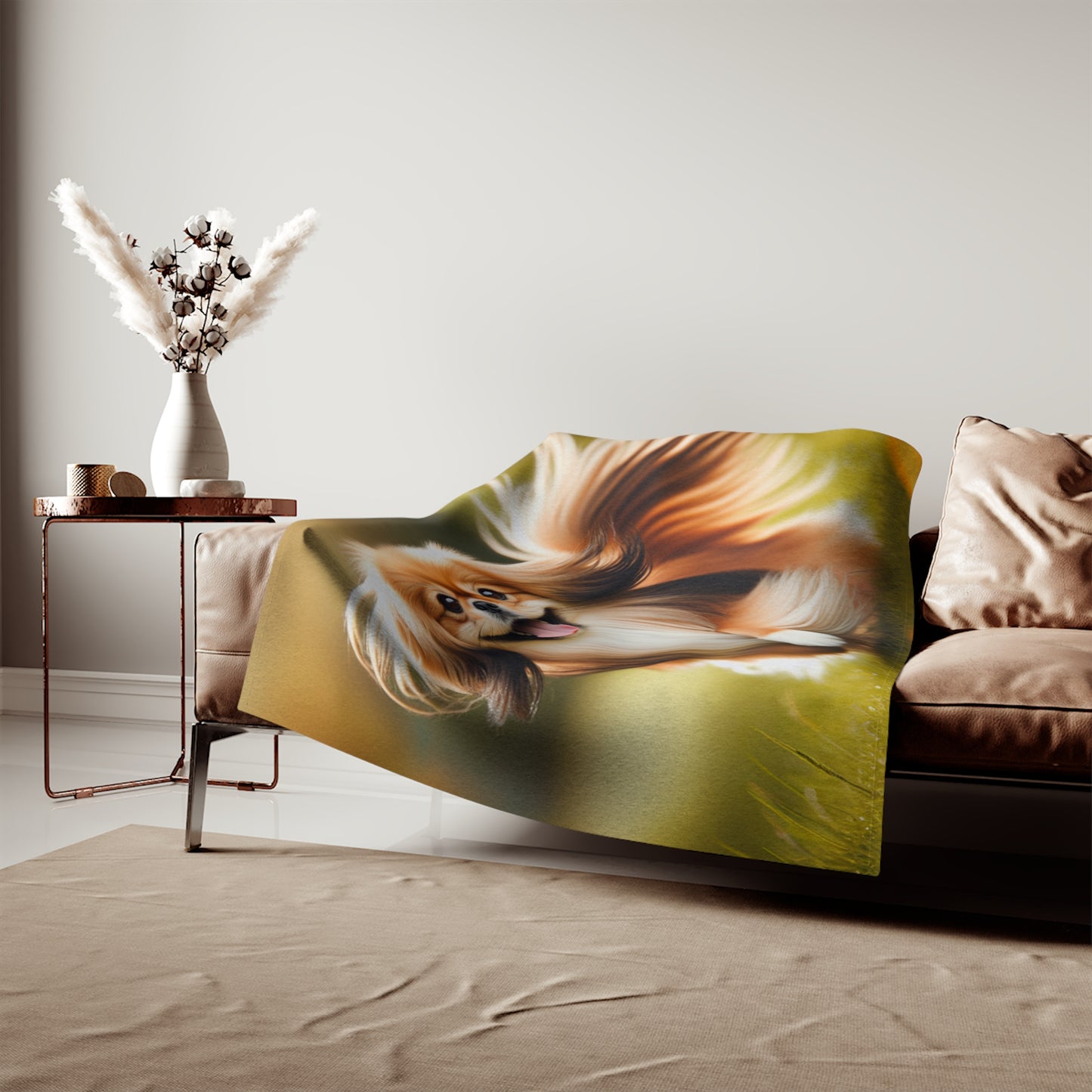 Tibetan Spaniel Sweatshirt Blanket