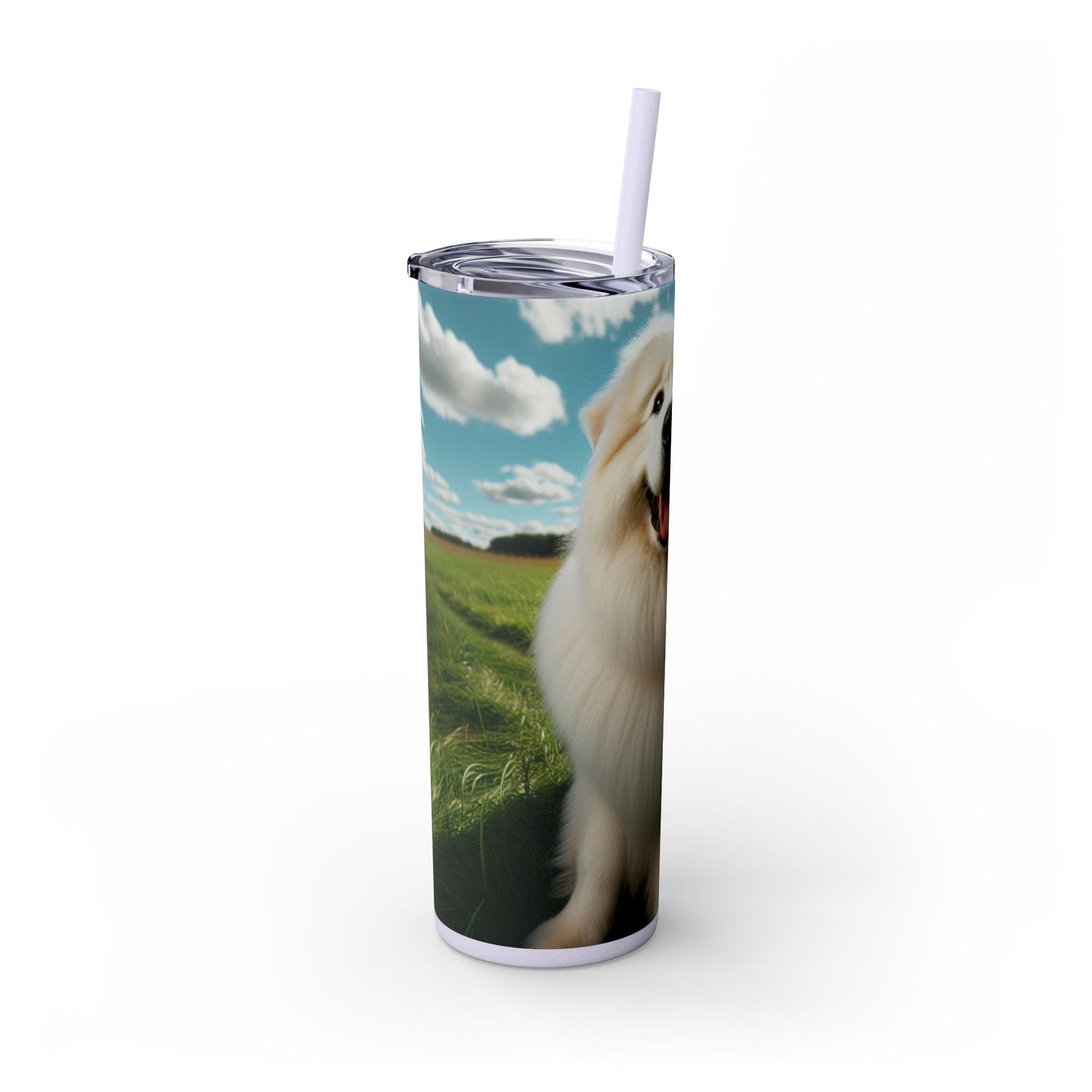 Maremma Sheepdog Tumbler with Straw, 20oz