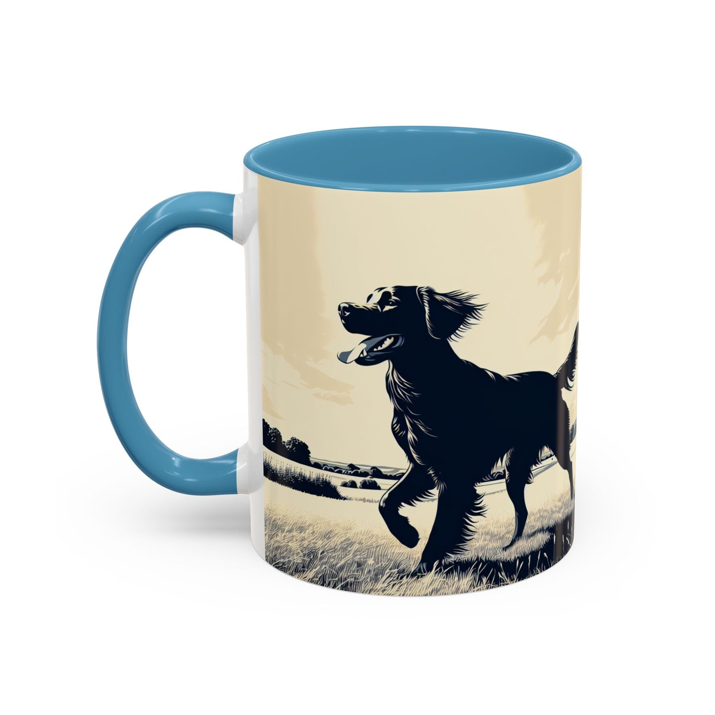 Flat Coated Retriever Accent Coffee Mug - Perfect Gift for Dog Lovers