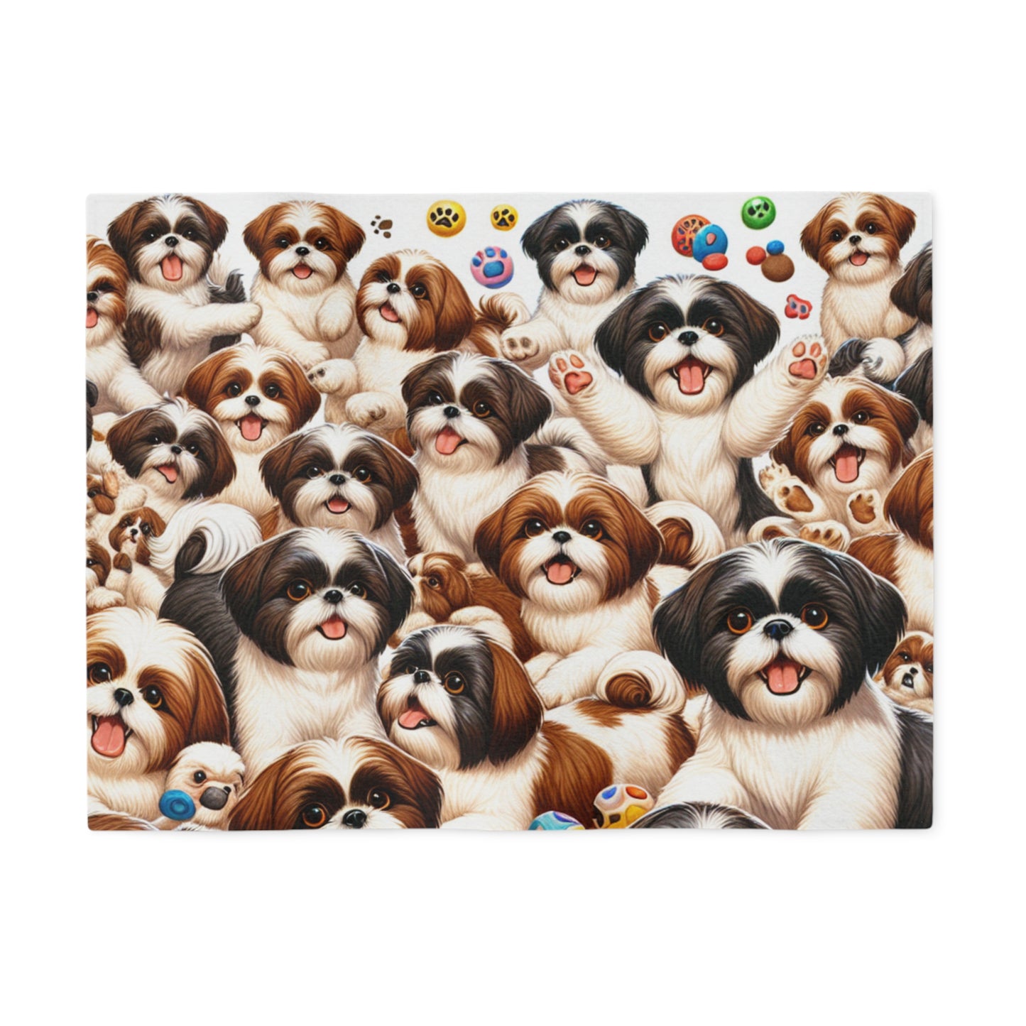 Shih Tzu Sweatshirt Blanket