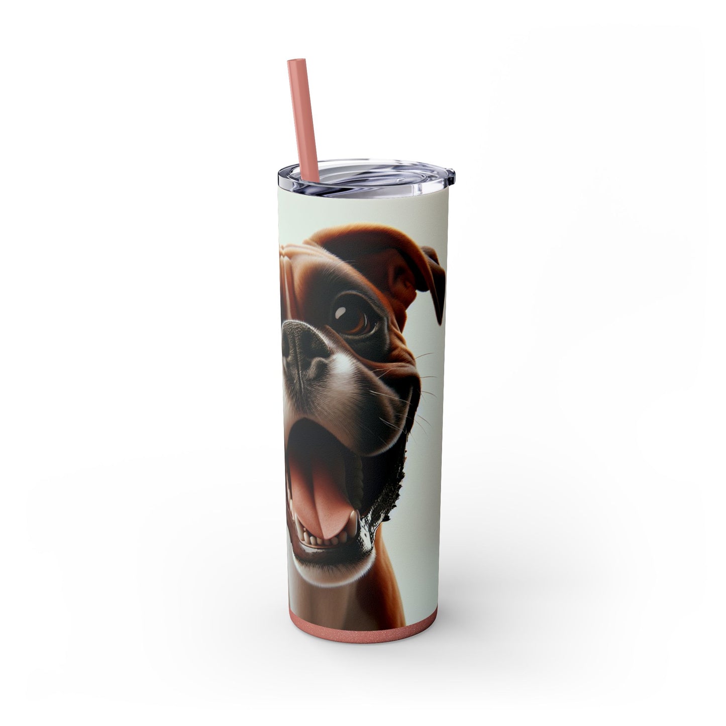 Boxer Skinny Tumbler with Straw, 20oz