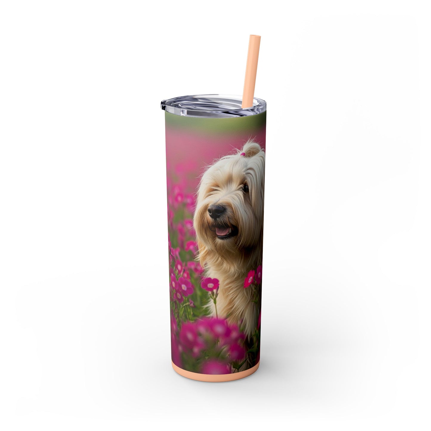 Tibetan Terrier Tumbler with Straw, 20oz