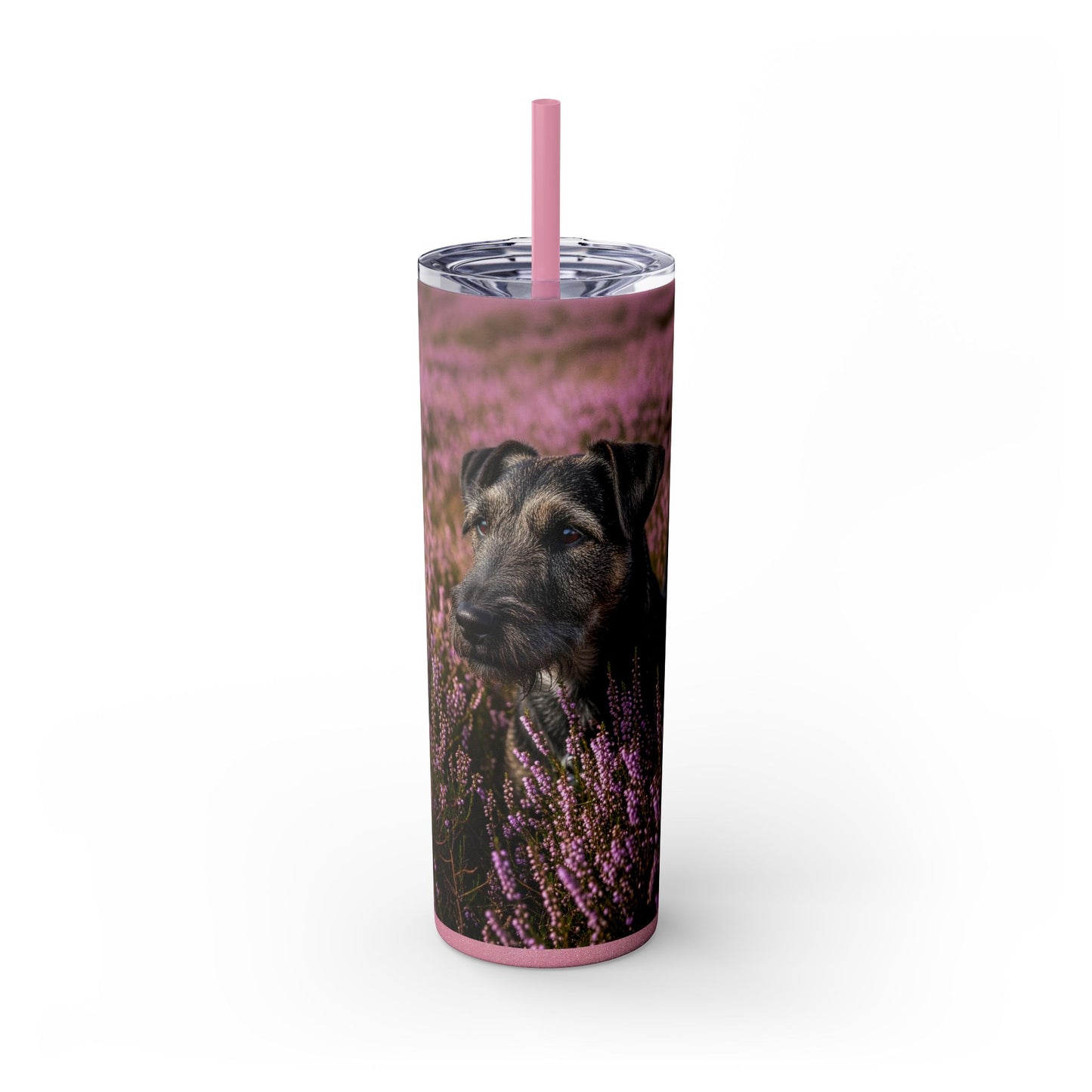 Glen of Imaal Terrier Skinny Tumbler with Straw, 20oz